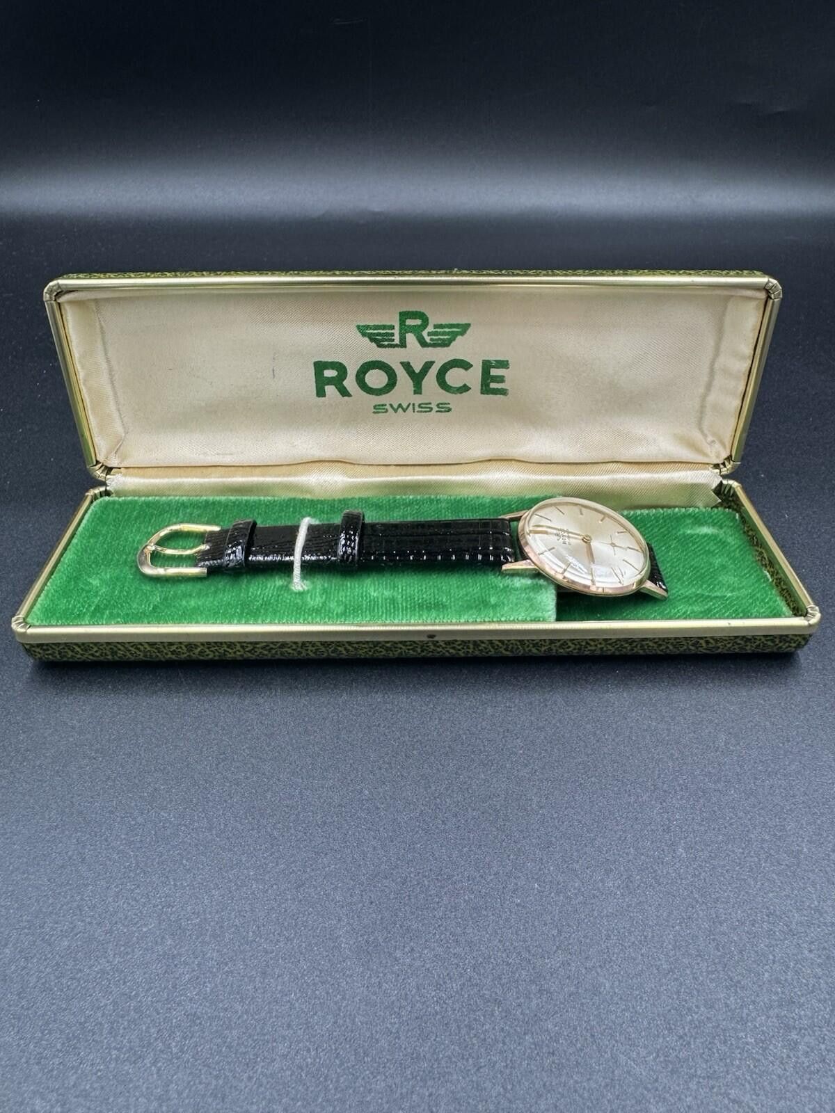 Other Vintage Royce 17 Jewels Automatic Watch Gold Case Swiss Made Size ONE SIZE - 6 Thumbnail