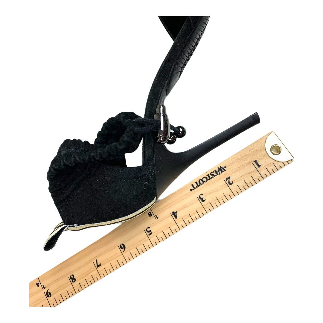 Steve Madden Steve Madden Black Velvet Heels D'Orsay Ankle Strap 8.5 Size US 8.5 / IT 38.5 - 5 Thumbnail