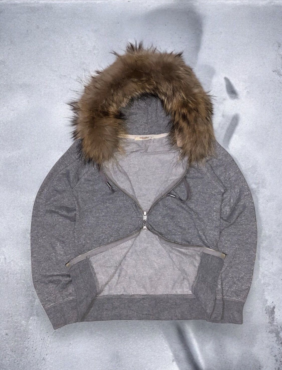 If Six Was Nine × Japanese Brand × Le Grande Bleu (L.G.B.) Honeysuckle Rose - Japanese Brand Fur Zip Hoodie Size US S / EU 44-46 / 1 - 1 Thumbnail