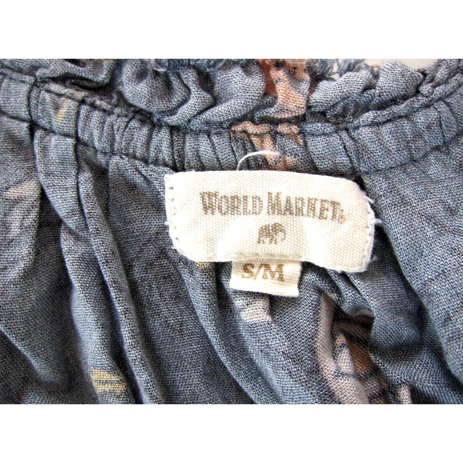 Vintage World Market Dress Tank Sun Midi Maxi 100% Rayon Floral S/M Blue Yellow Pink Womens Size S / US 4 / IT 40 - 4 Thumbnail
