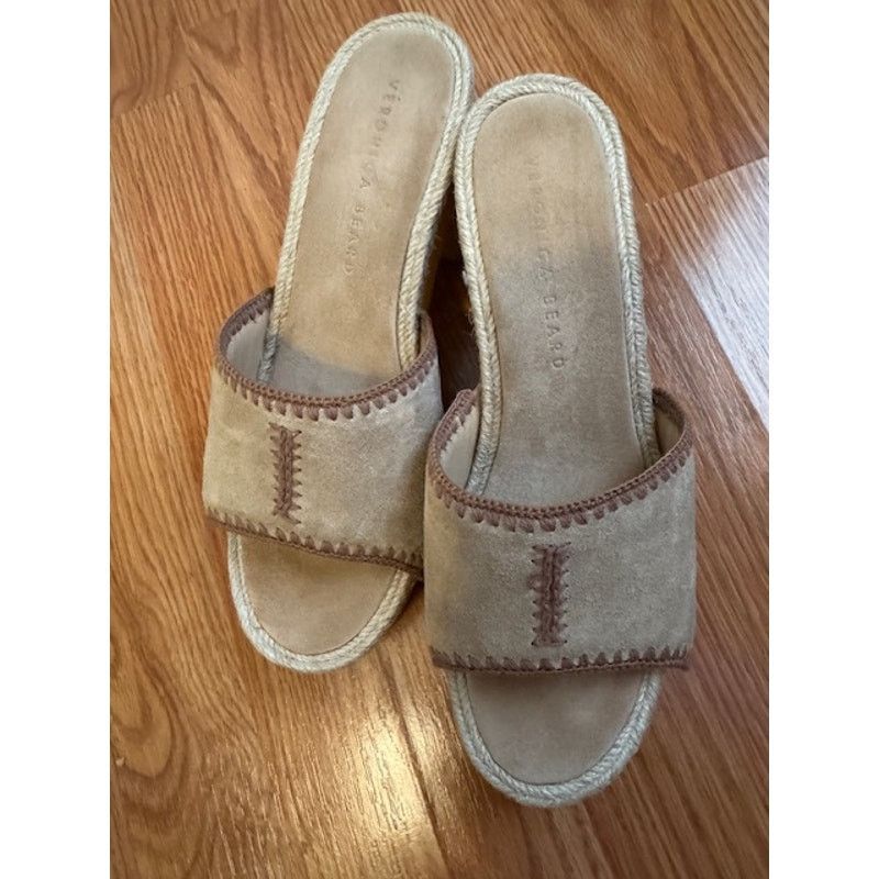 Veronica Beard Veronica Beard Hannalee Suede Wooden Platforms 9 Size US 9 / IT 39 - 4 Thumbnail