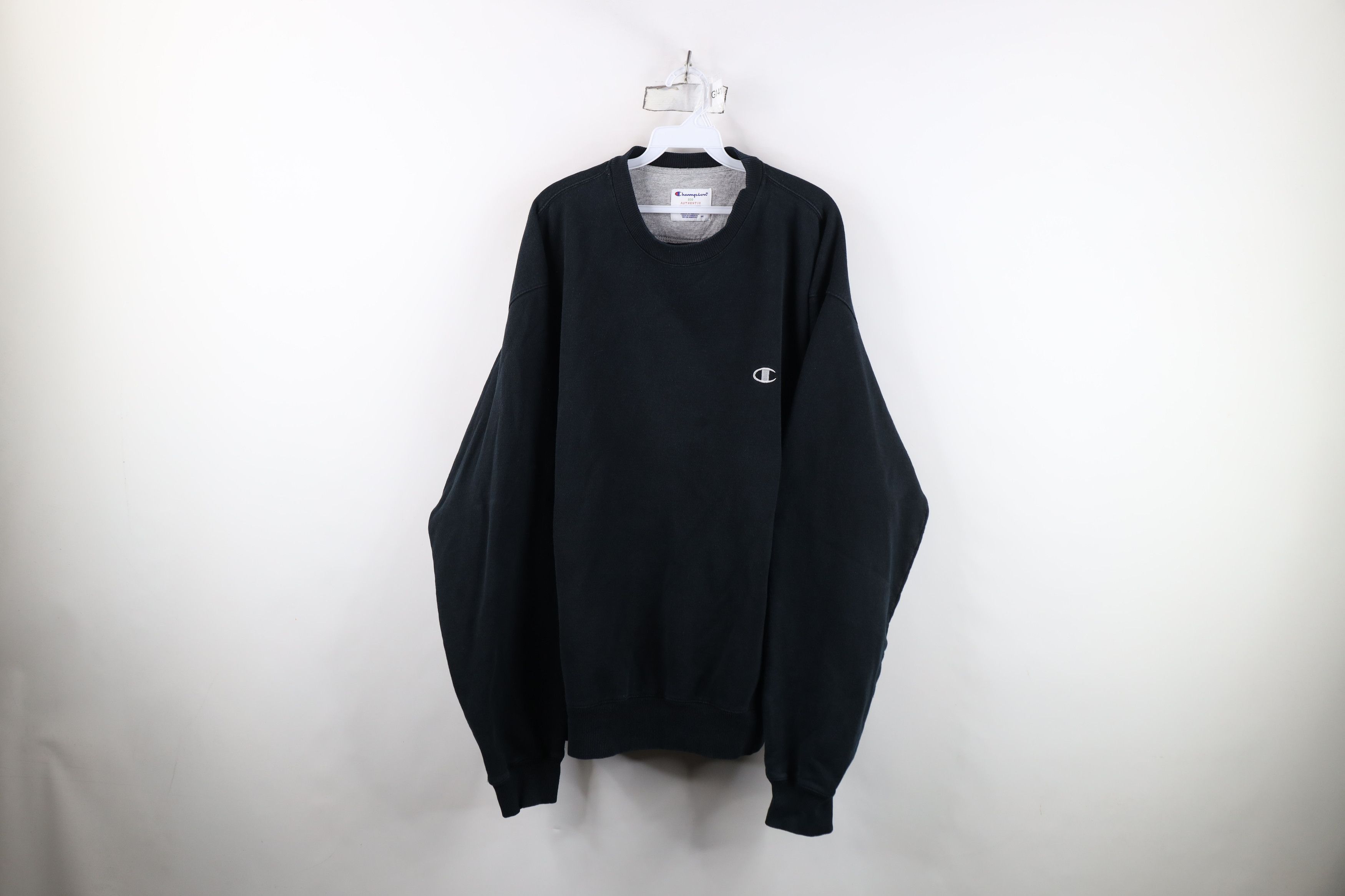 Champion Vintage Champion Classic Logo Crewneck Sweatshirt Black Size US XXL / EU 58 / 5 - 1 Thumbnail