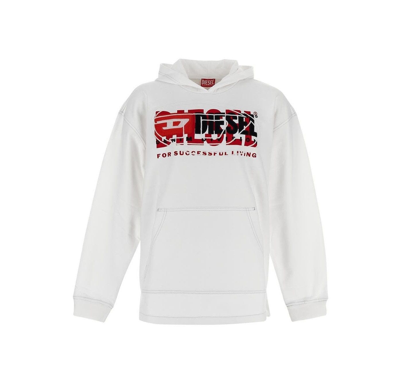 Diesel hoodie in cotton with loose fit and iconic logo Size US XXL / EU 58 / 5 - 1 Thumbnail
