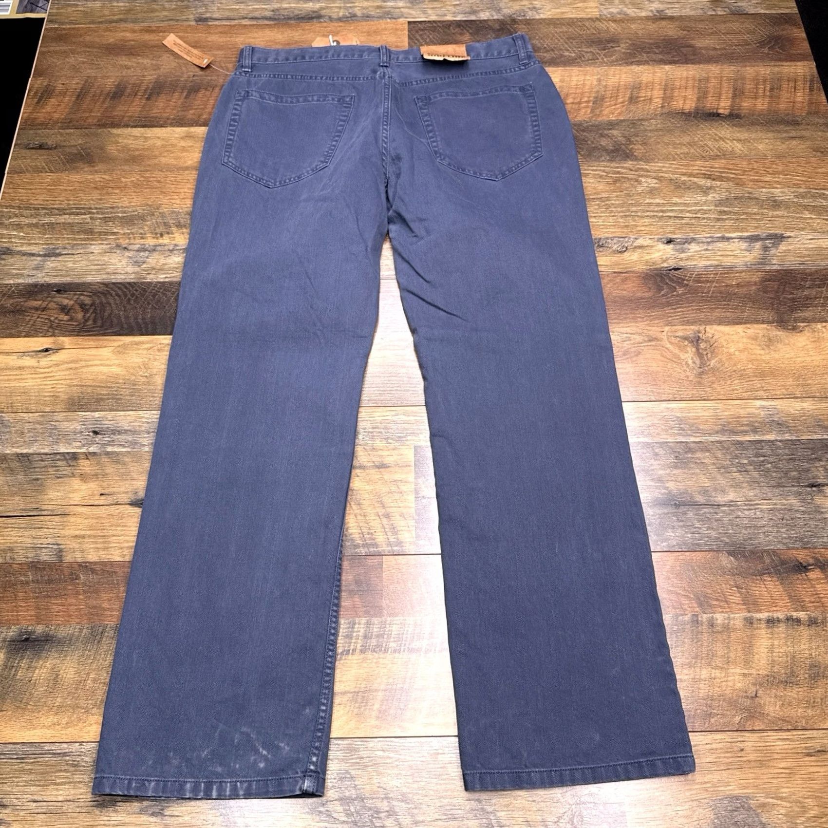 Vintage Urban Pipeline Jeans Slim Straight Mens 36x32 Blue Denim 5-Pocket Regular Waist Low Rise City Modern Comfort Clothing Mens Size US 36 / EU 52 - 2 Thumbnail
