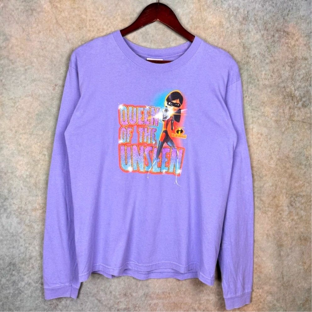 Disney × Vintage VTG Y2K Disney The Incredibles Pixar Long Sleeve Shirt Y L Size L / US 10 / IT 46 - 1 Thumbnail