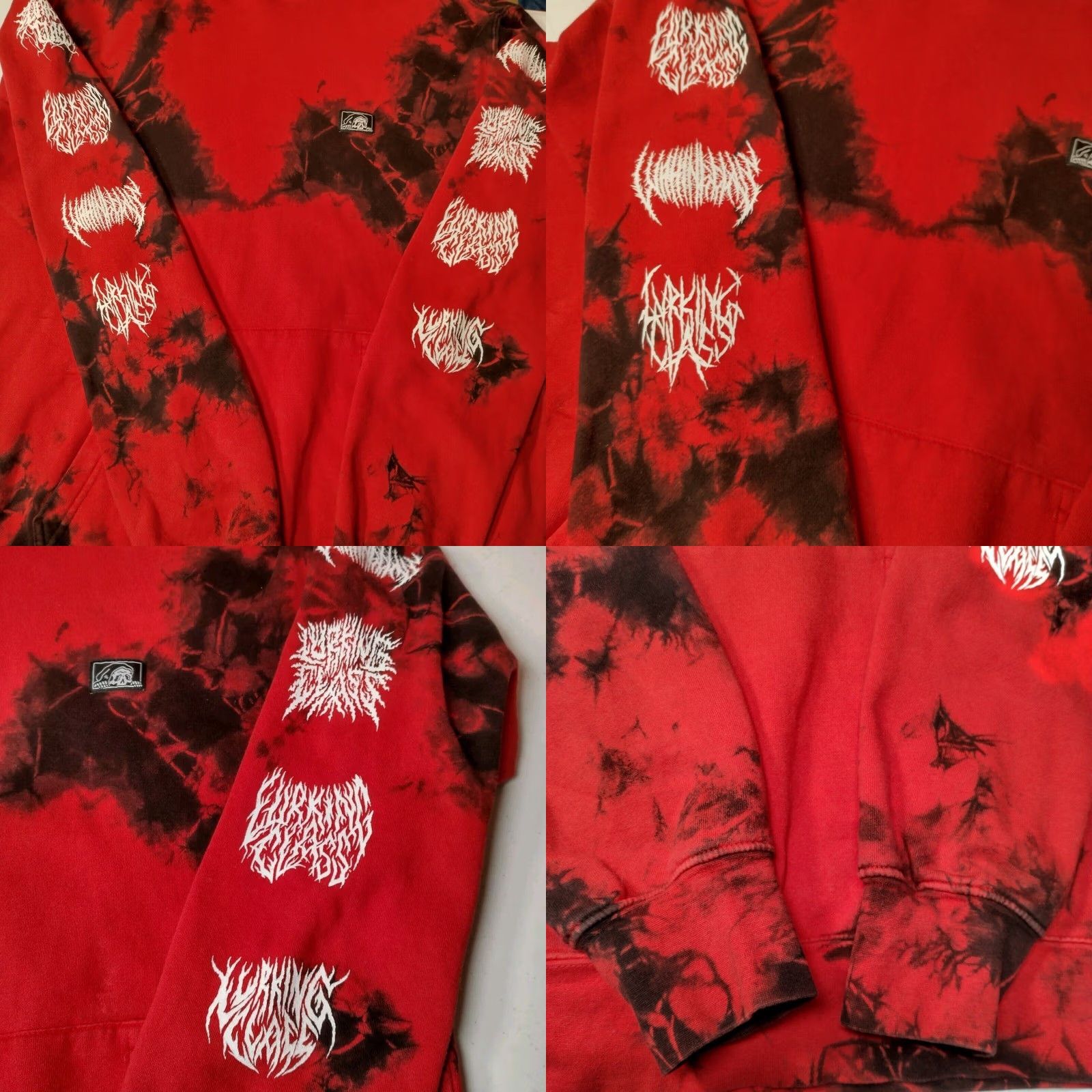 Vintage Sketchy Tank Lurking Class Hooded Sweatshirt Hoodie M Red Tie Dye Reaper Logo Men Pullover Knit Cotton Blend Long Sleeve Drawstring Neon Size US M / EU 48-50 / 2 - 9 Thumbnail
