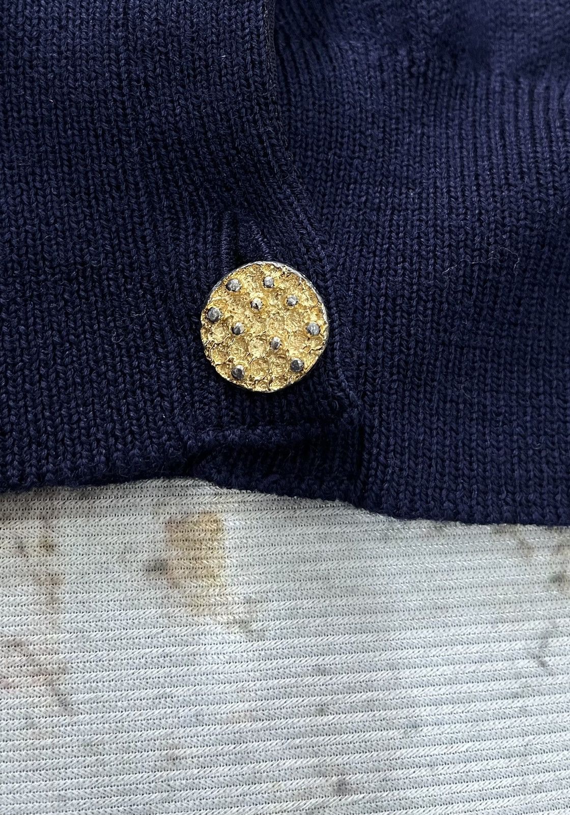 Burberry Burberrys Iron Gold Buttons Merino 2000 100% Pure New Wool Size M / US 6-8 / IT 42-44 - 4 Thumbnail