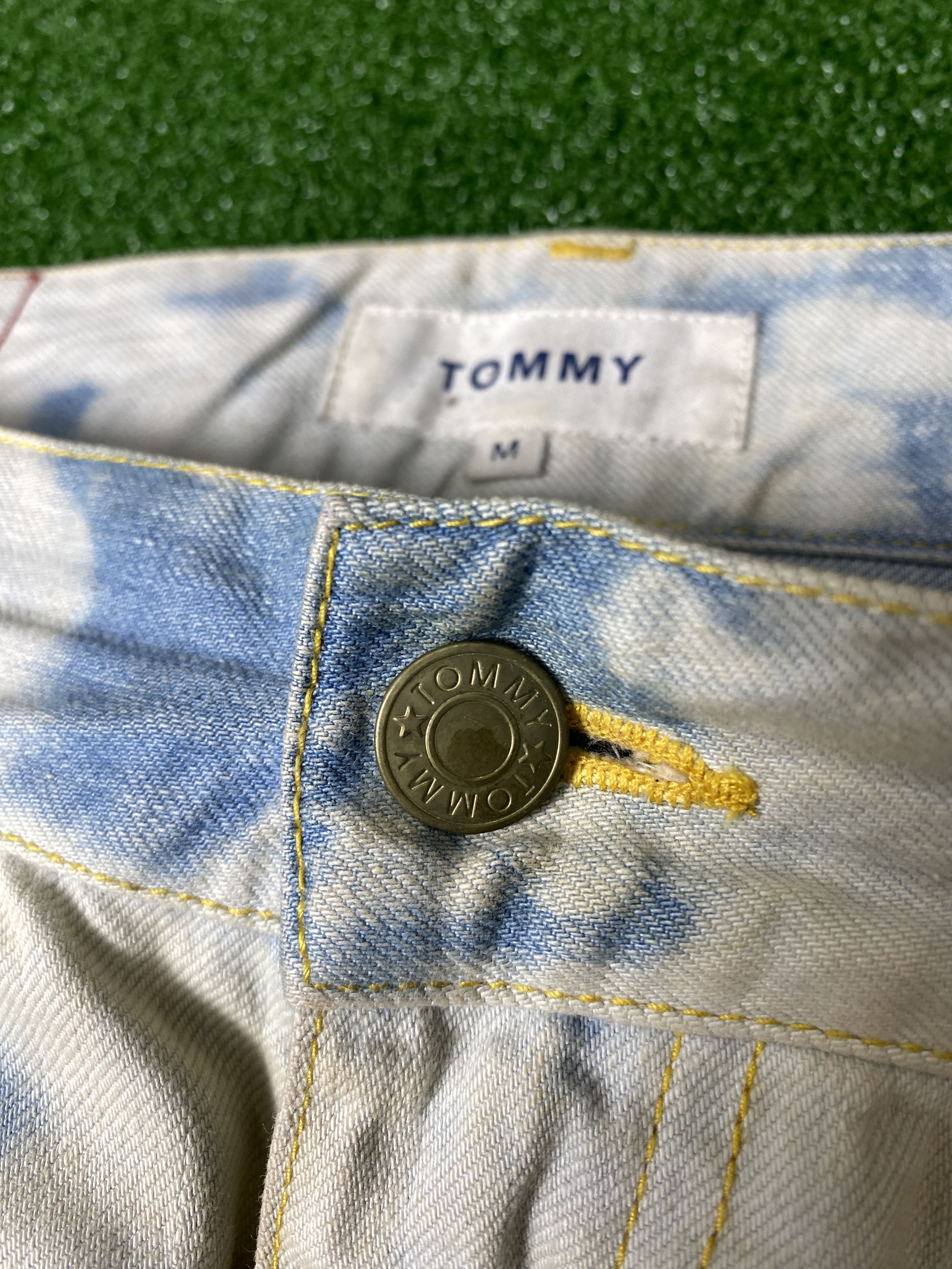 Tommy Jeans Vintage Tommy Acid Wash Blue Jeans CP0051 Size US 34 / EU 50 - 3 Thumbnail
