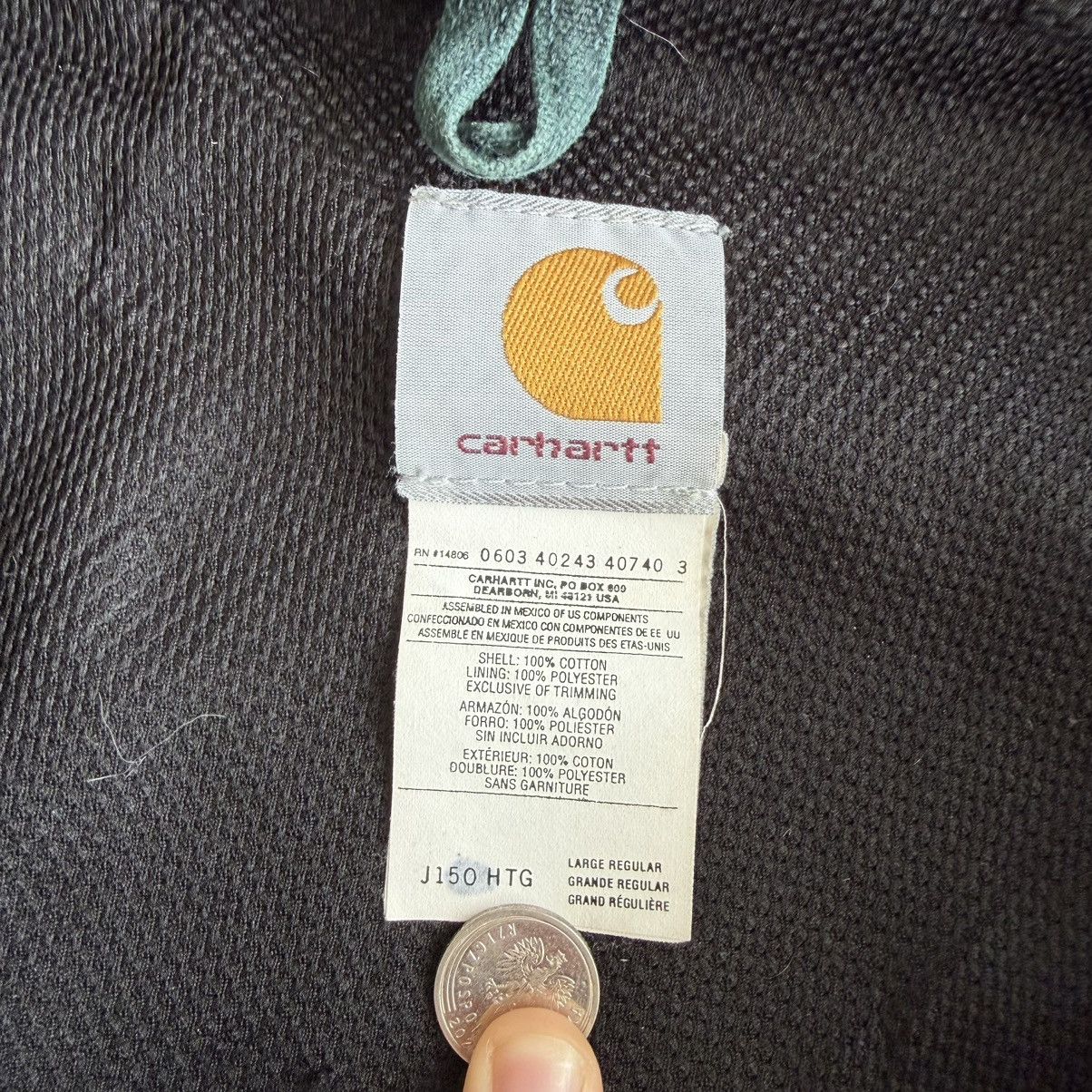 Carhartt Carhartt active jacket J150 HTG workwear usa boxy streetwear Size US L / EU 52-54 / 3 - 6 Thumbnail