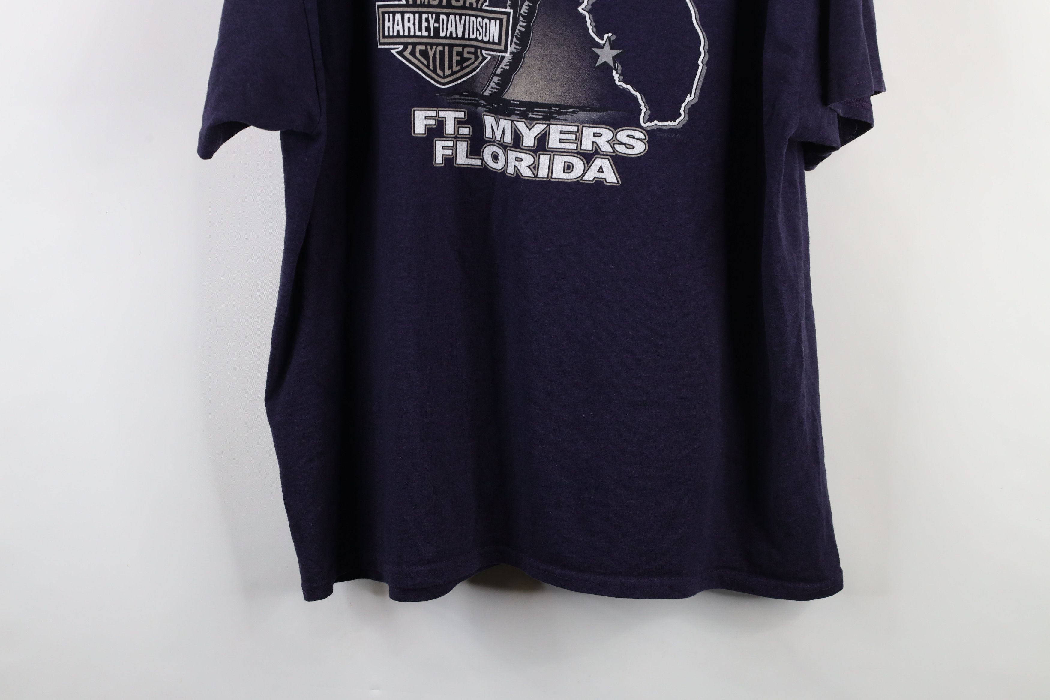 Harley Davidson × Vintage Vintage Y2K Harley Davidson Florida Short Sleeve T-Shirt Size US XXL / EU 58 / 5 - 10 Thumbnail