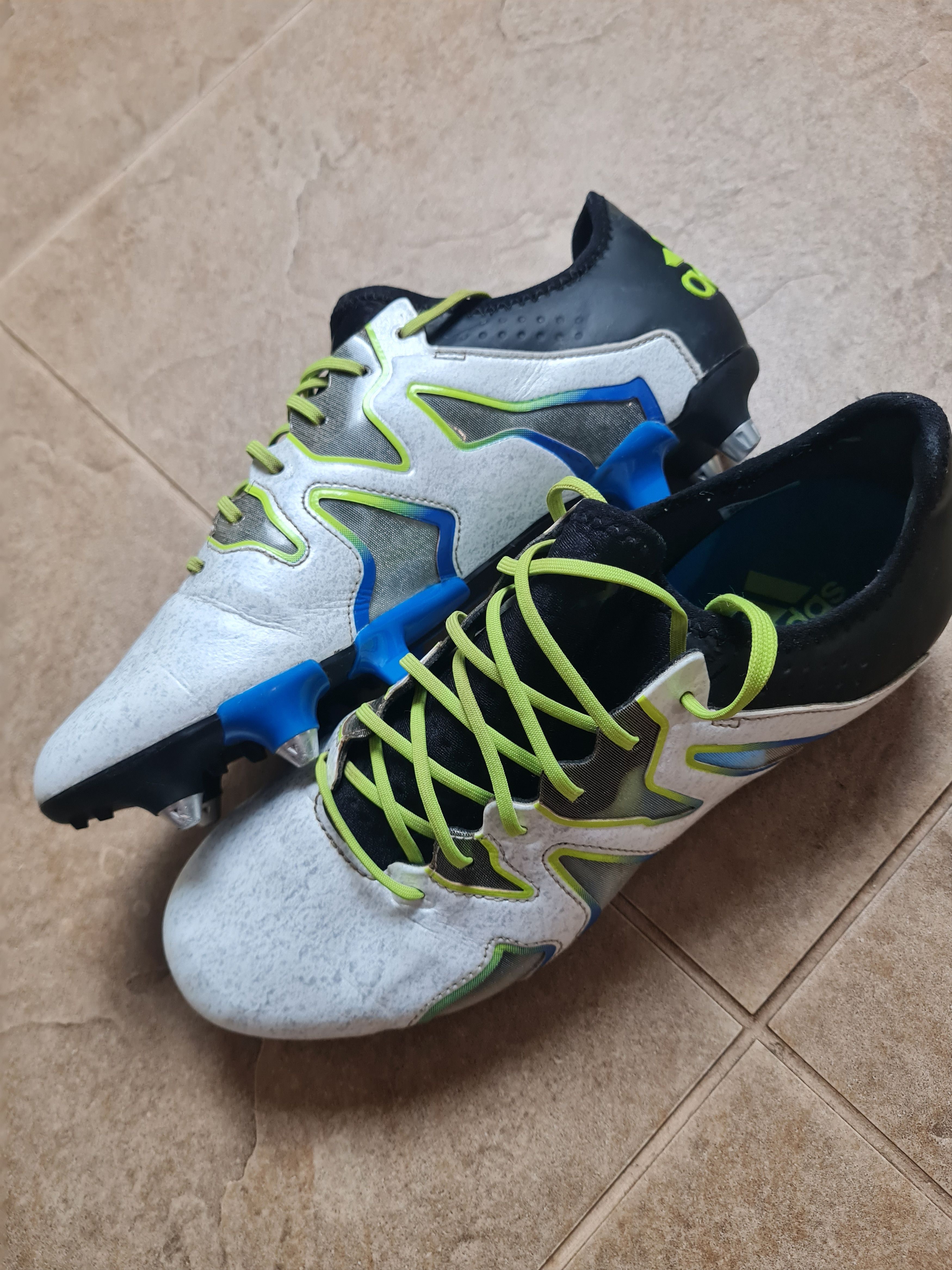 Adidas Adidas X15+ SL FG Rare soccer Boots Suarez US 8 AQ2087 Size US 8.5 / EU 41-42 - 4 Thumbnail