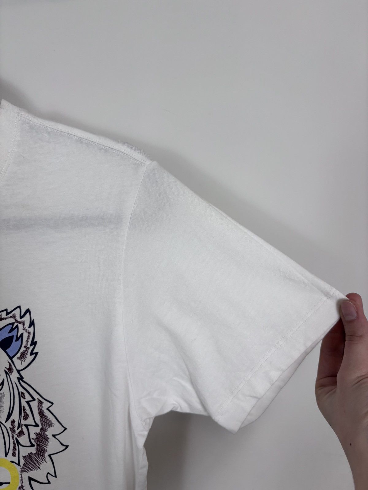 Kenzo Kenzo Paris Tiger Print Big Logo Men’s White T-Shirt Tee Size US S / EU 44-46 / 1 - 10 Thumbnail