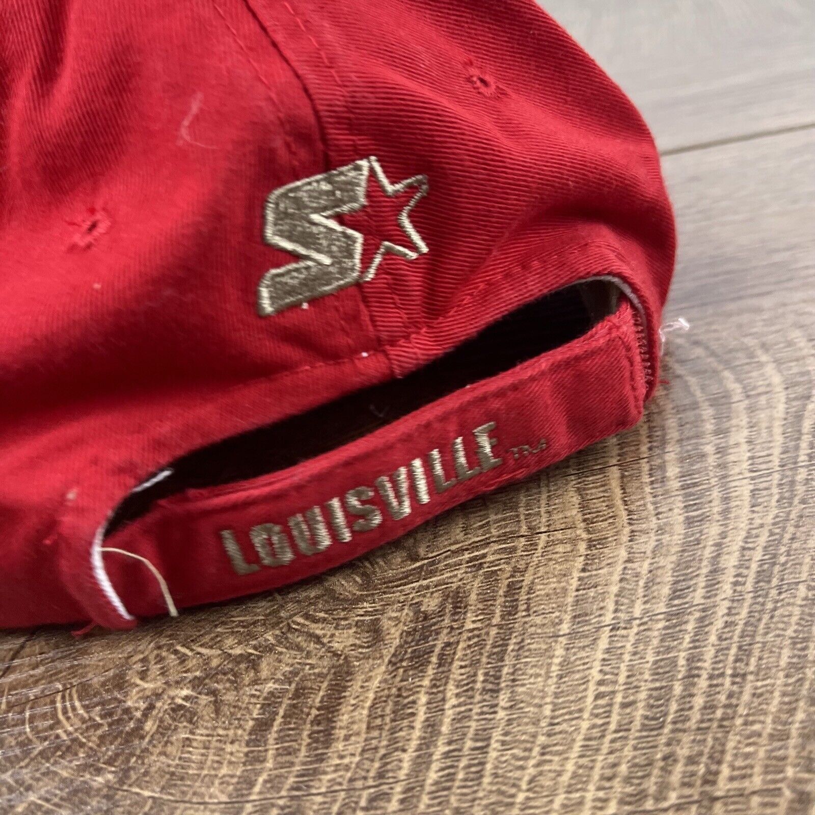 Starter Louisville Cardinals Hat Starter Hat Adjustable Hat Tan Hat Size ONE SIZE - 10 Thumbnail