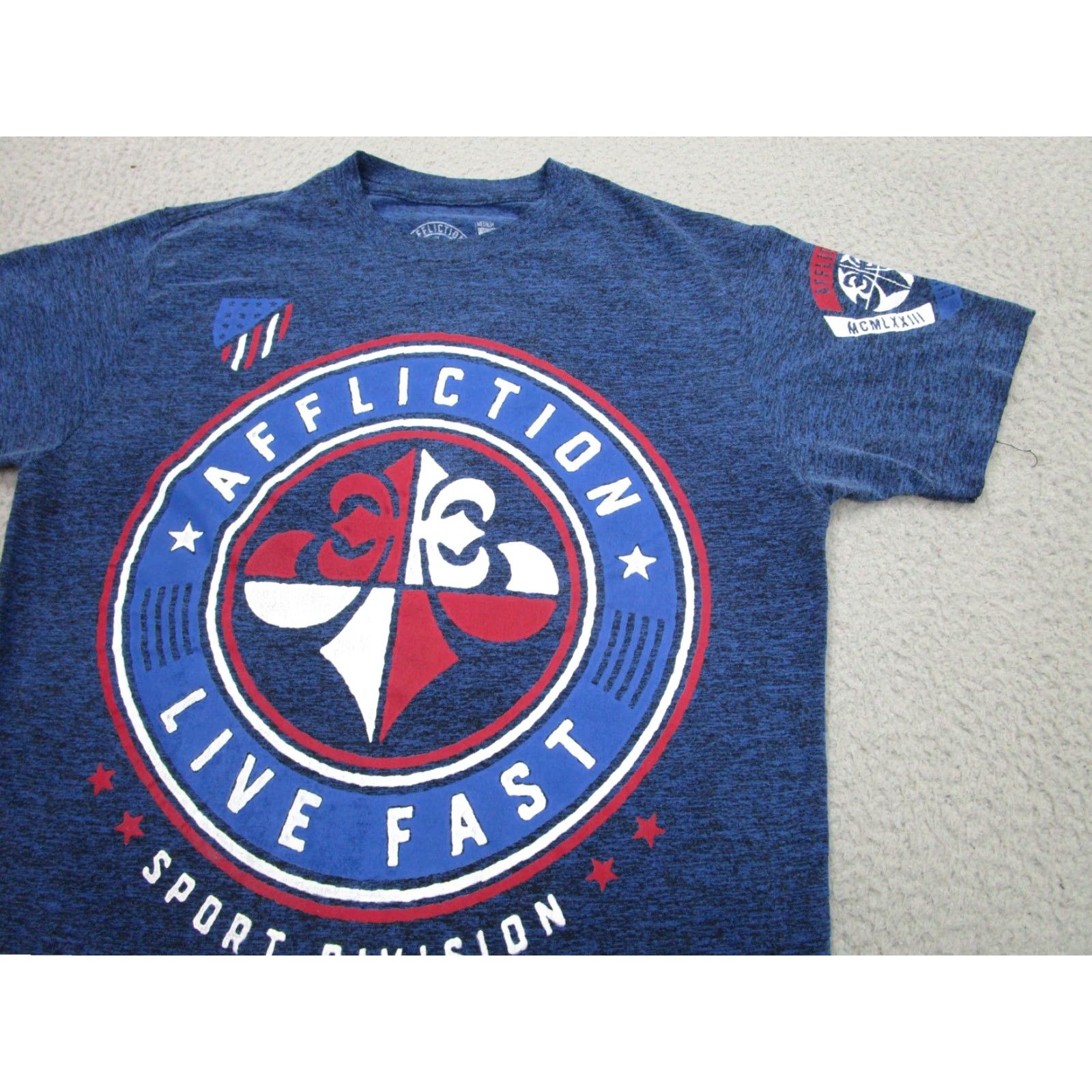 Affliction VINTAGE Affliction Shirt Men M Blue Size US M / EU 48-50 / 2 - 2 Thumbnail