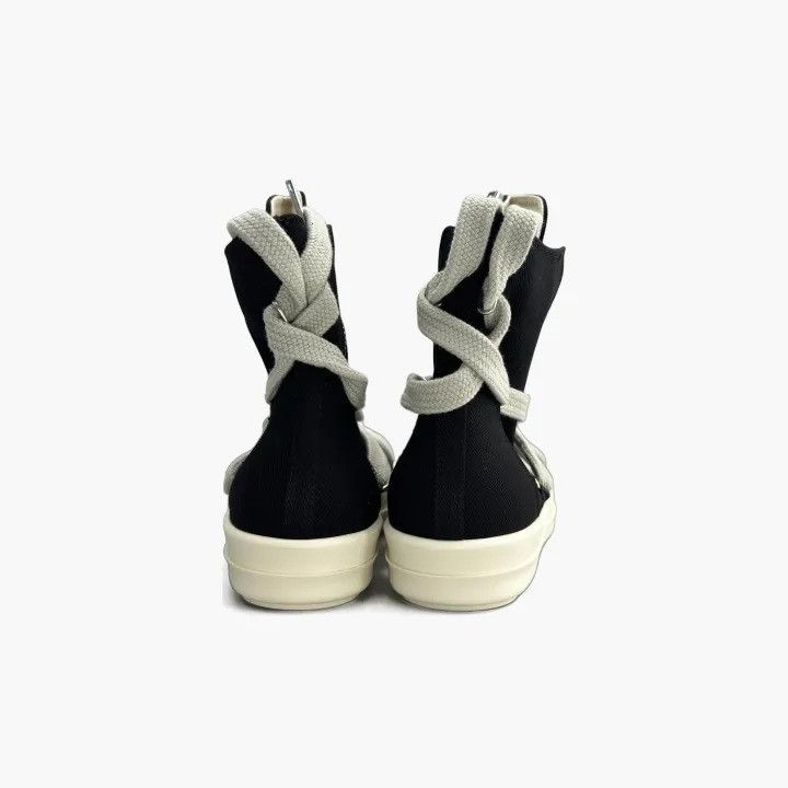 Rick Owens Rick Owens DRKSHDW Men's Black Denim High-Top Sneakers Size US 11 / EU 44 - 2 Thumbnail