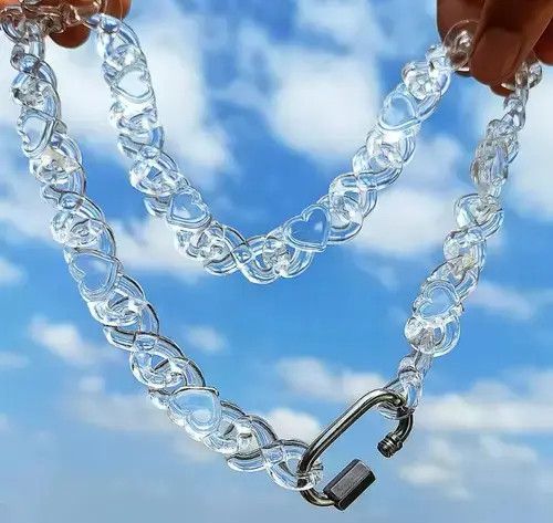 Jewelry Tamaki x Koike Clear Love Heart Chain Nwcklace Size ONE SIZE - 4 Thumbnail