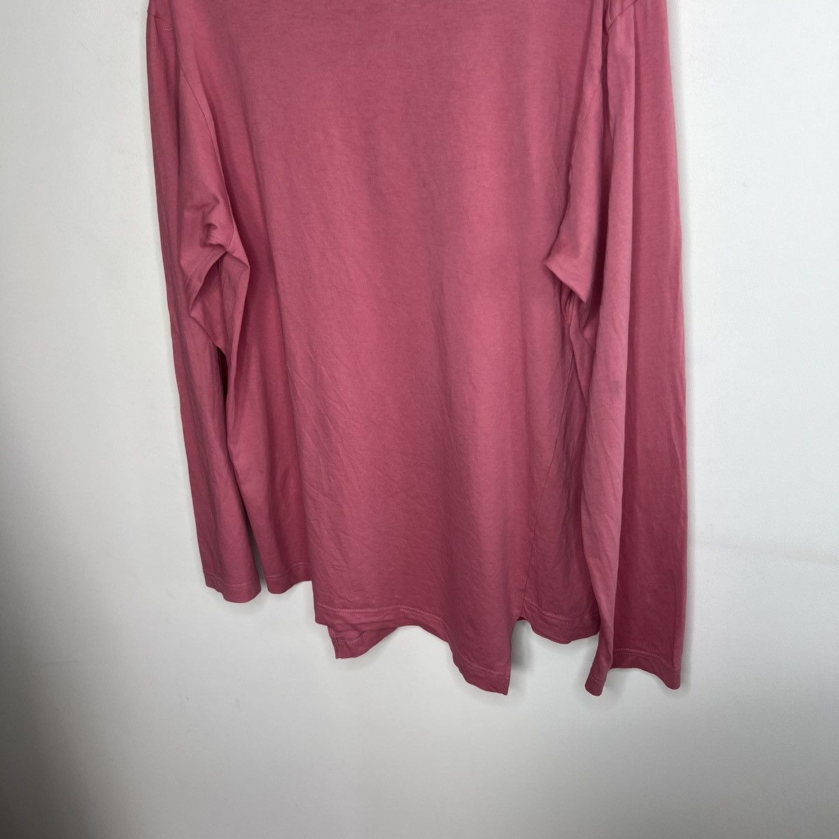 Comme des Garcons SHIRT × Lacoste Lacoste Comme Des Garcons Bias-Cut Longsleeve Tshirt Pink Size US L / EU 52-54 / 3 - 7 Thumbnail