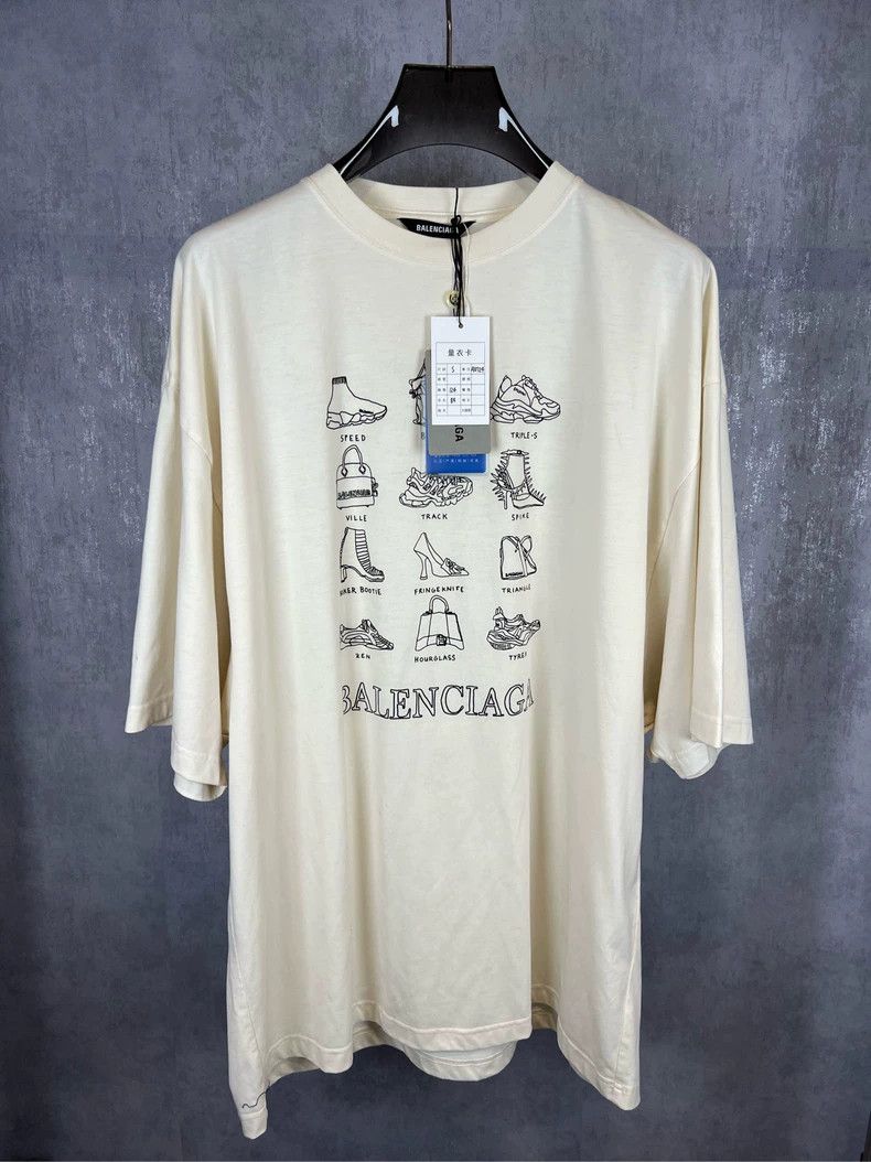 Balenciaga Balenciaga Logo full LOGO short sleeve Size US S / EU 44-46 / 1 - 1 Thumbnail