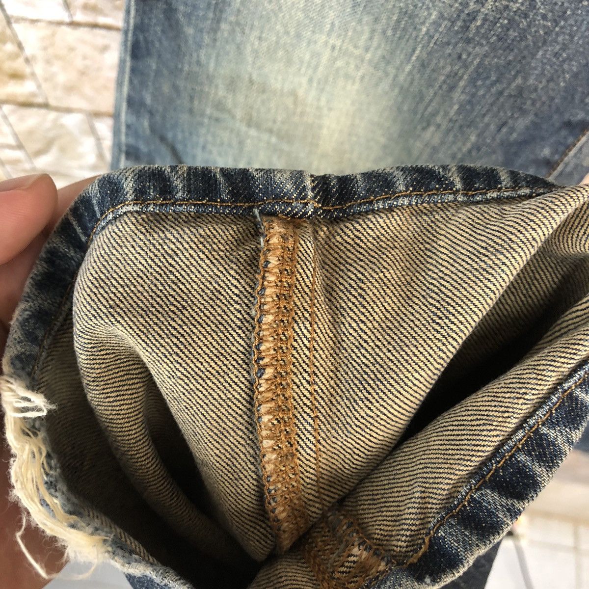 Japanese Brand BobSon vintage Blue Denim Pants #A1167 Size US 27 - 10 Thumbnail