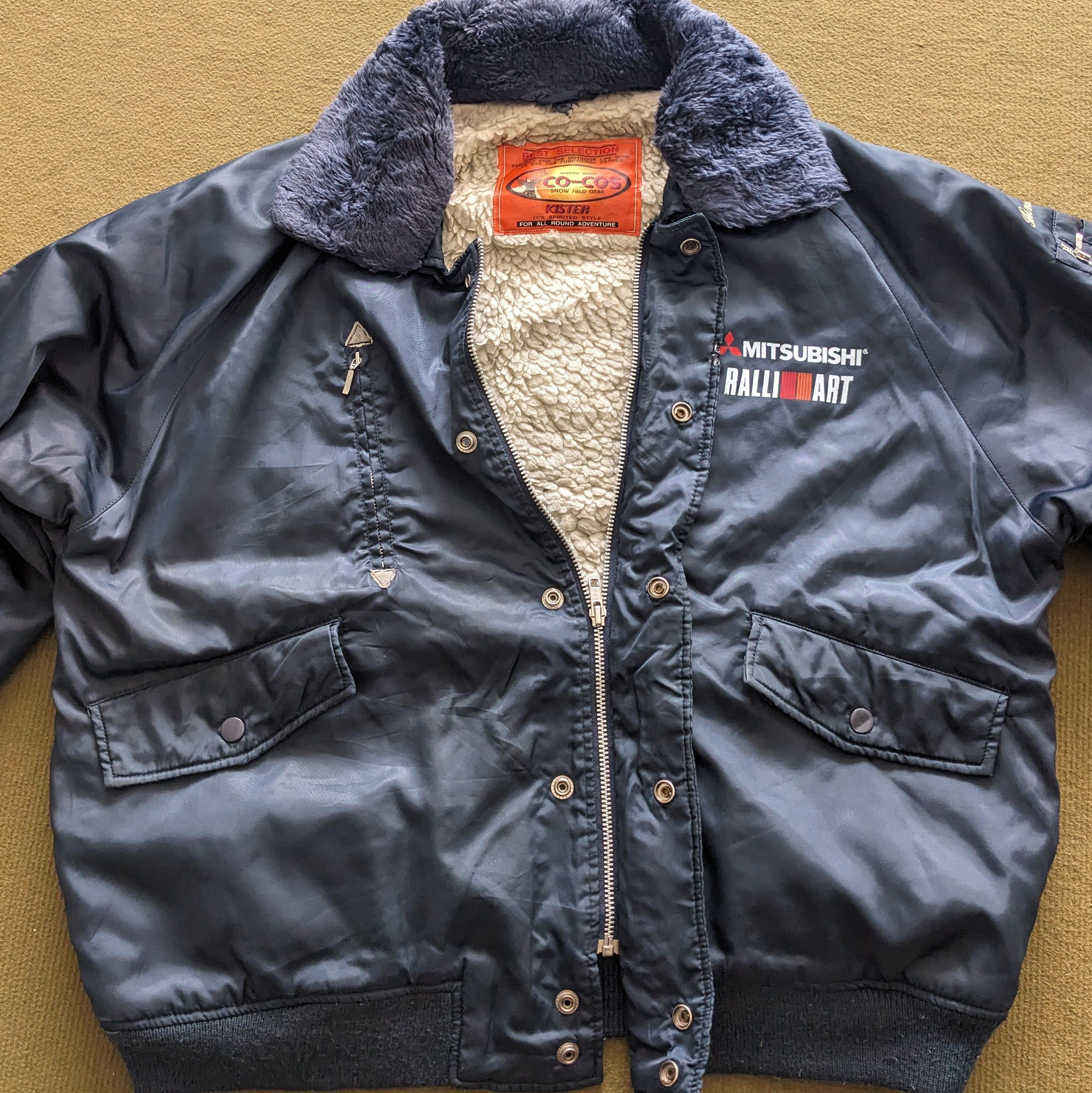 Vintage Mitsubishi RALLI ART Racing Bomber Custom Jacket