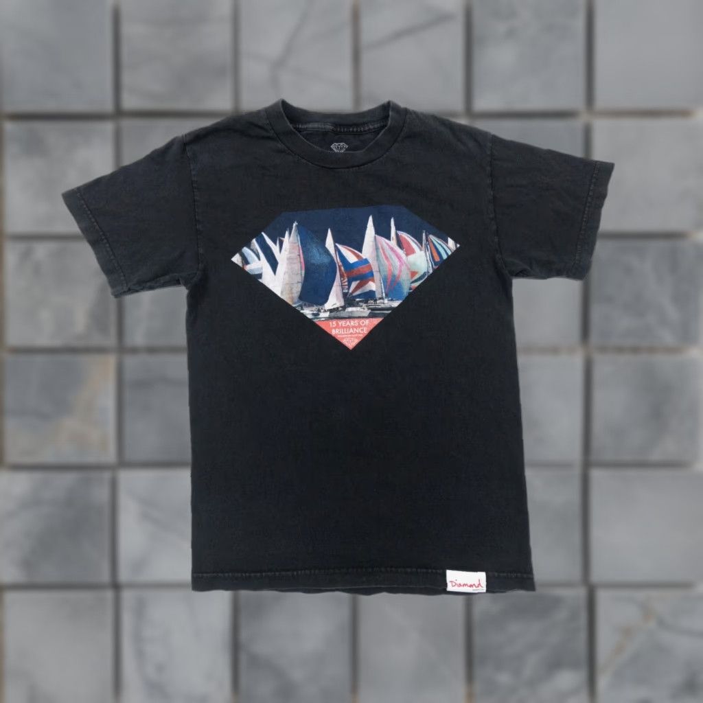 Diamond Supply Co. DIAMOND SUPPLY CO. Shirt Adult Small Black Short Sleeve Tee Men’s Short Sleeve T-Shirt 90s Skate Streetwear Logo Crew Neck Runtime: All Seasons Size US S / EU 44-46 / 1 - 1 Thumbnail