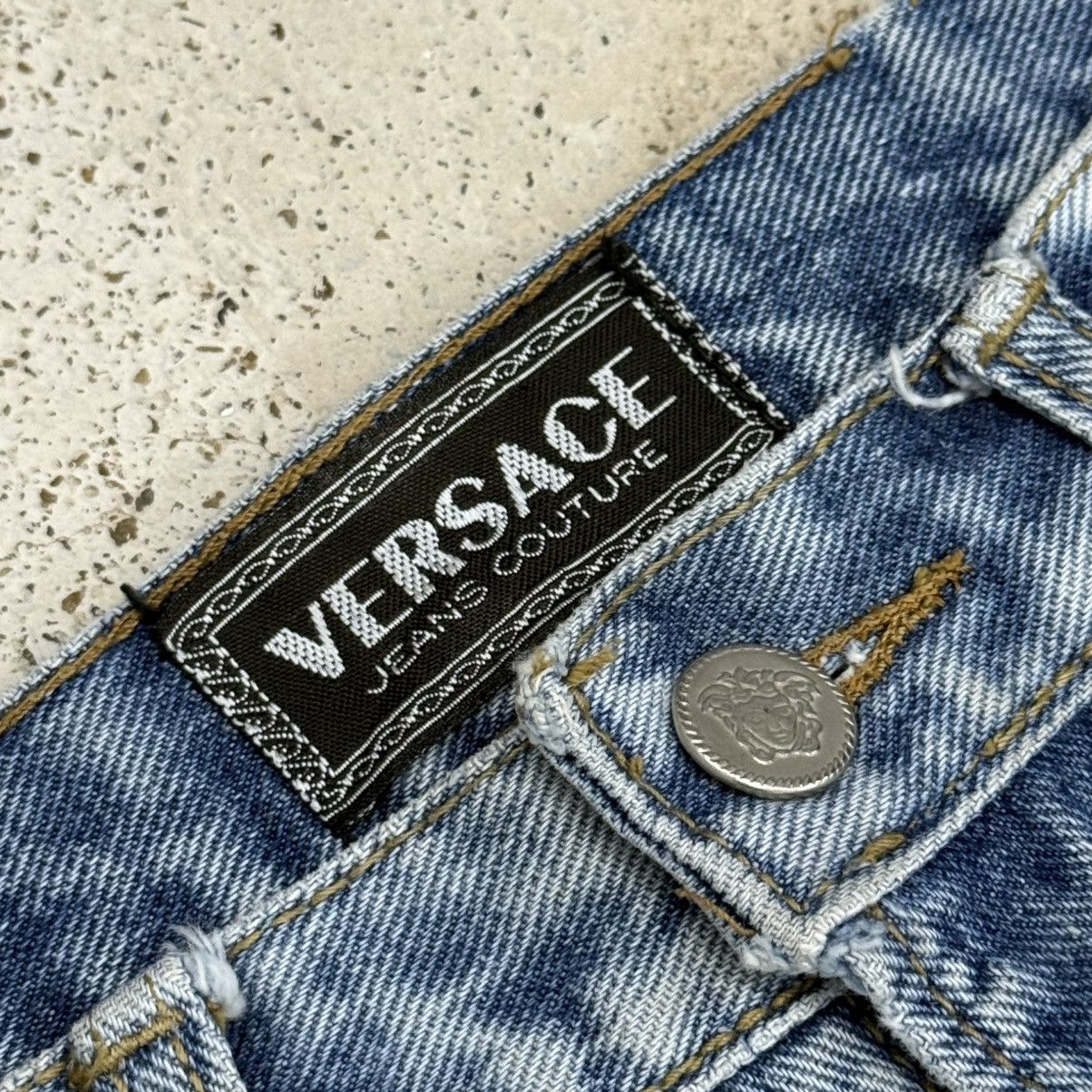 Versace Jeans Couture Vintage Versace Jeans Couture Defect Medium Wash Denim Pants Size US 29 - 12 Thumbnail