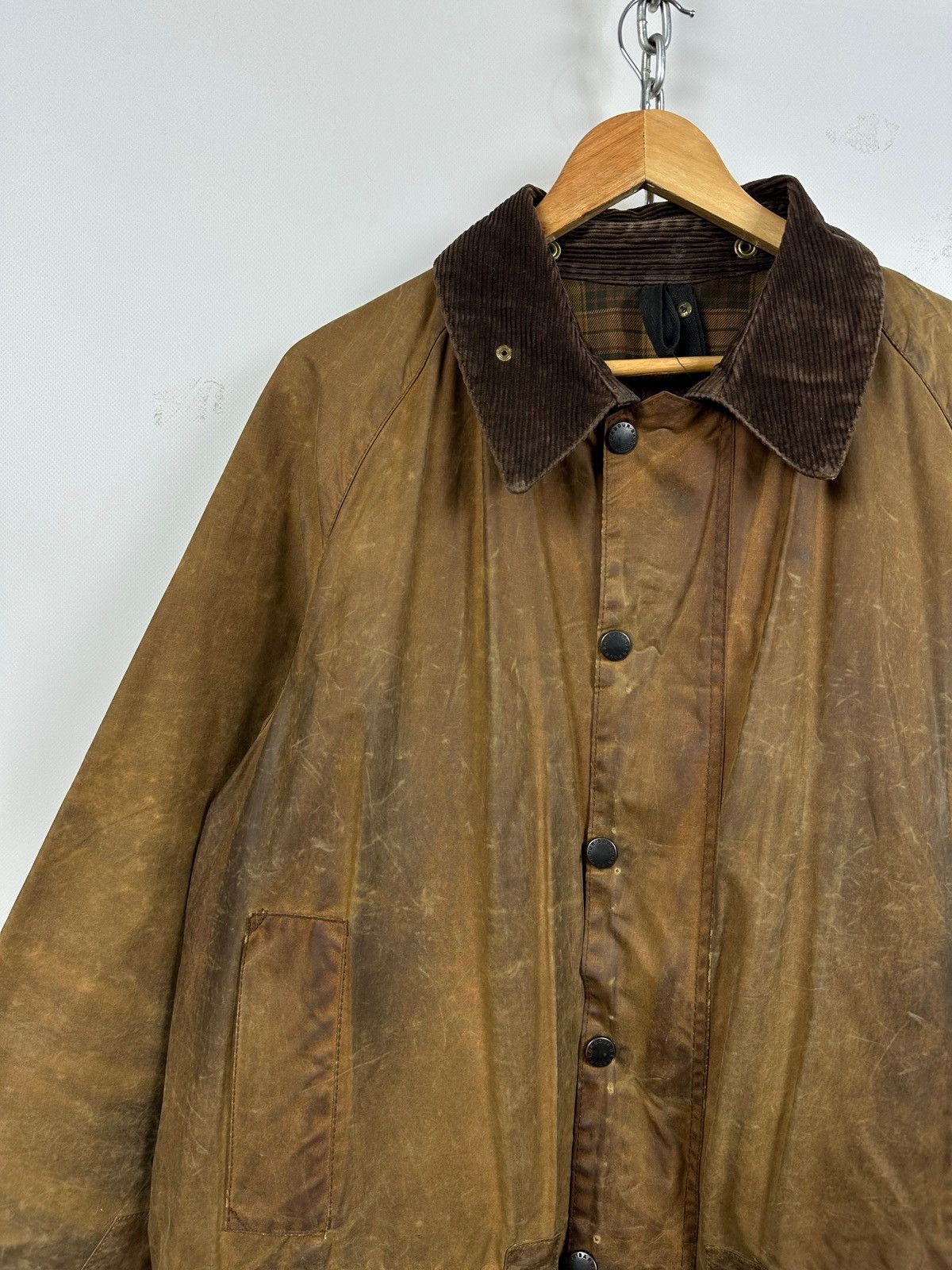 Barbour Vintage Barbour Beaufort Olive Brown Waxed Coat Jacket Size US XXL / EU 58 / 5 - 7 Thumbnail