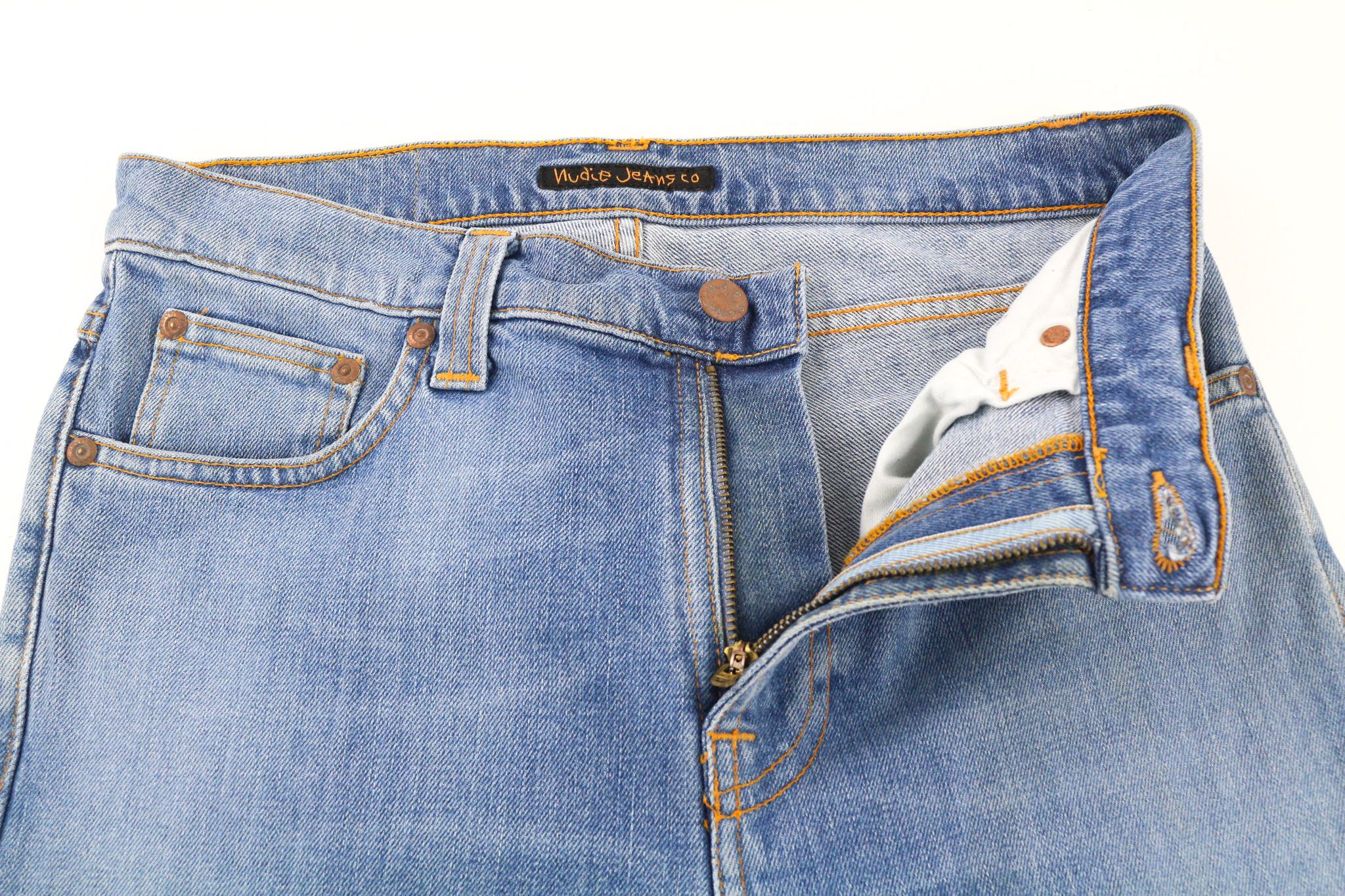 Nudie Jeans HIGH KAI W29/L32 Skinny Fit Cotton Stretch Blue 80604 Size US 29 - 4 Thumbnail