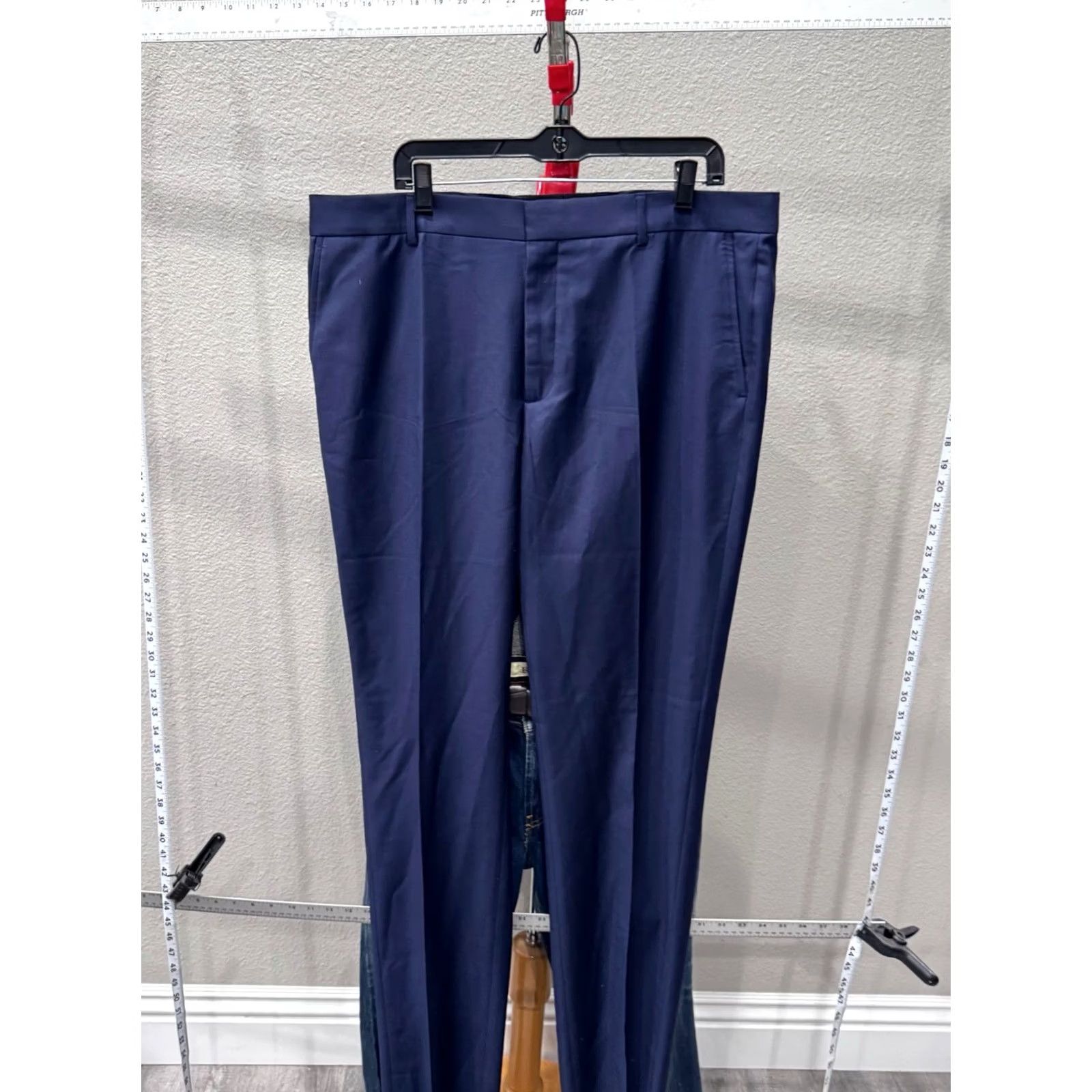 Cartier Cartier PANTS Blazer 40 x 38 Unhemmed Navy Blue NWOT Unhemmed PANTS Blazer Men 40 Navy Blue Cartier Size 40R - 3 Thumbnail