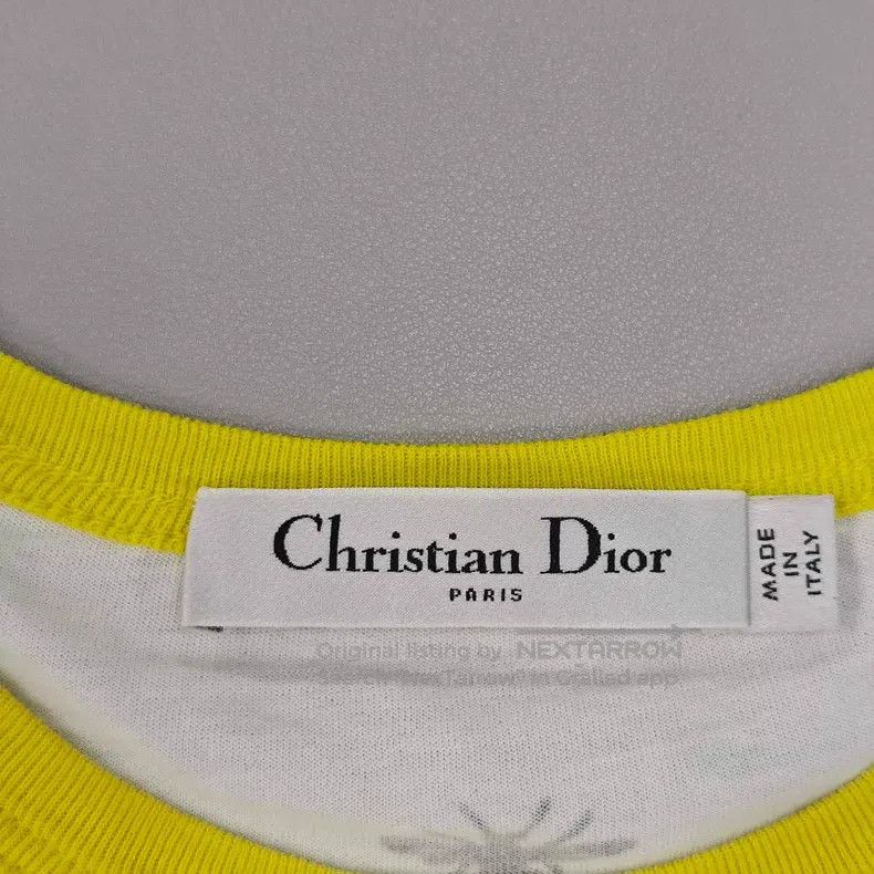 Dior Dior White yellow-bordered five-pointed star short sleeves Size S / US 4 / IT 40 - 5 Thumbnail