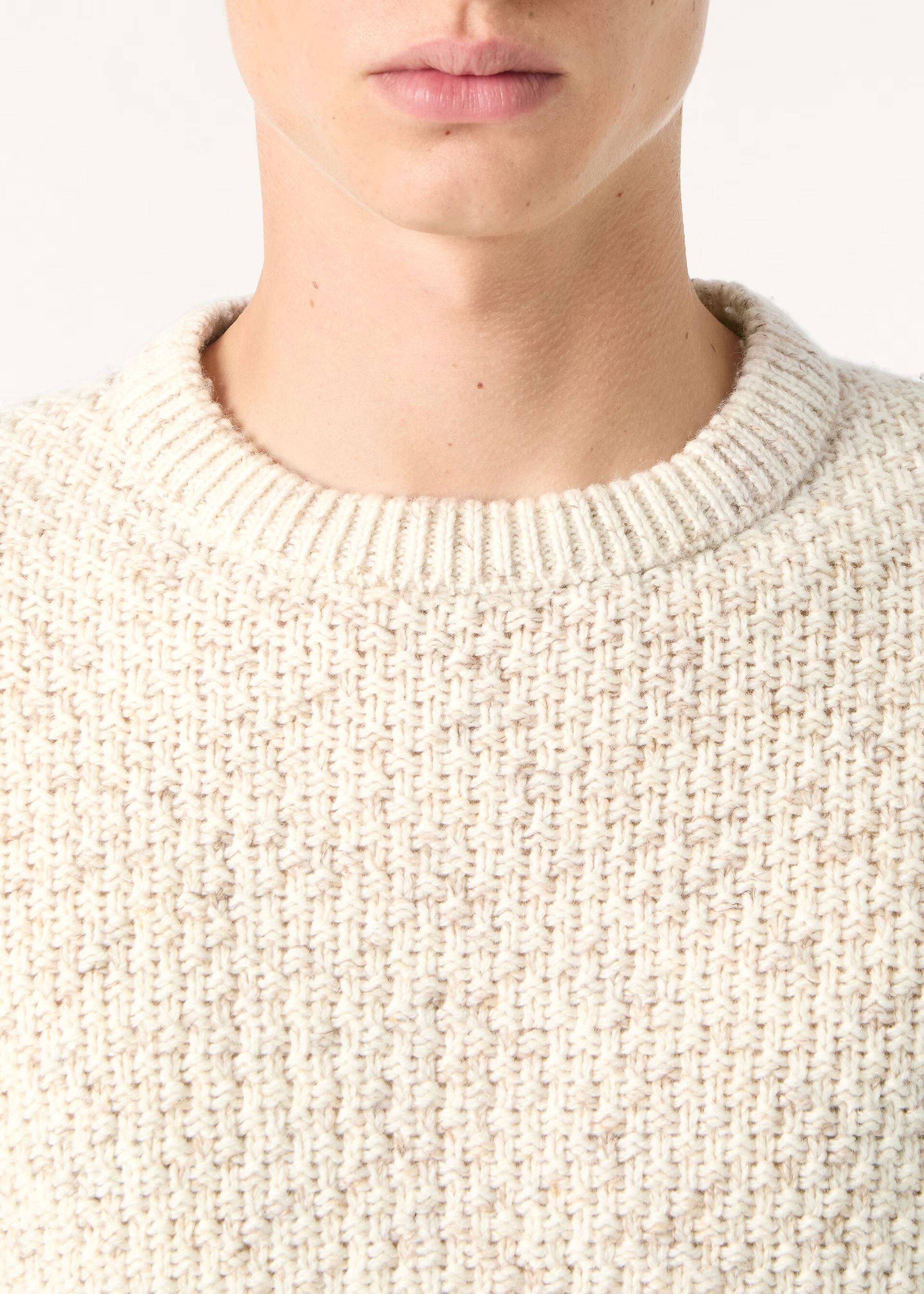 Loro Piana os11x0226 FAQ4586 Ash Crewneck Sweater in Gravel Extension Size US L / EU 52-54 / 3 - 4 Thumbnail