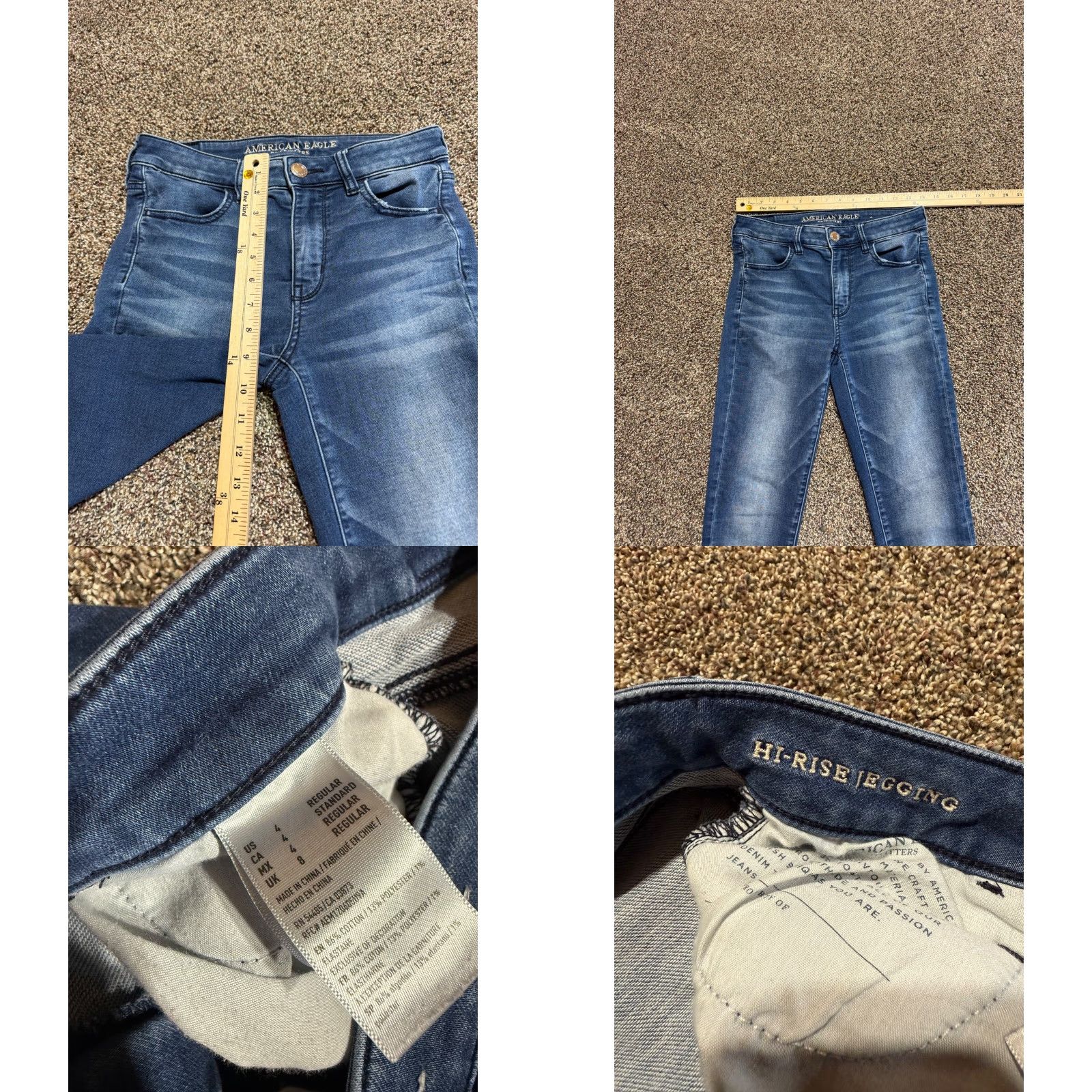 American Eagle Outfitters American Eagle Jeans Women's Size 4 Blue Denim Jegging Skinny Lot Of 2 Size 27" / US 4 / IT 40 - 8 Thumbnail