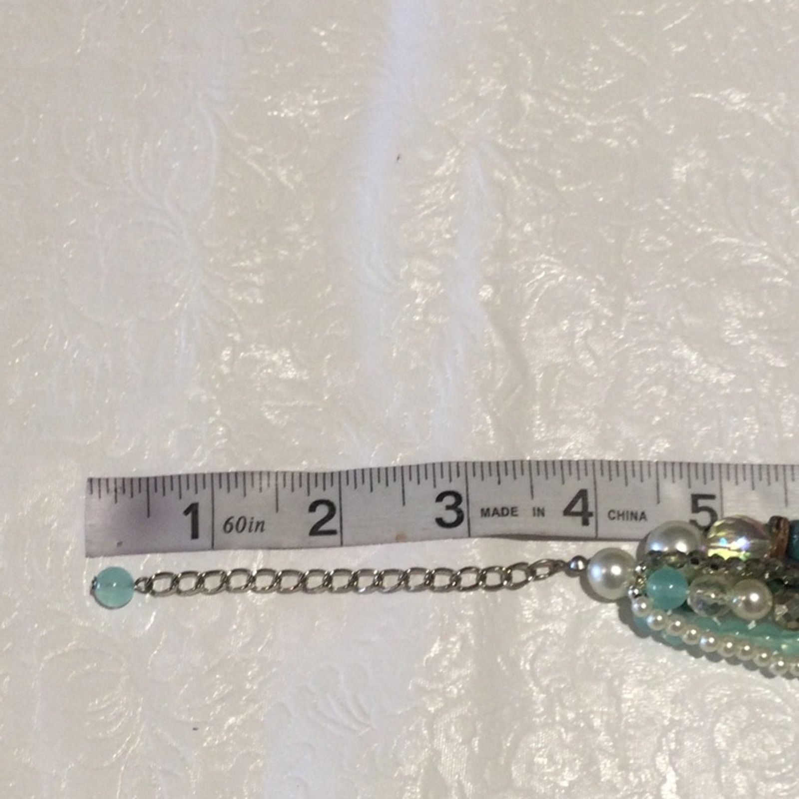 Other Multi-strand Turquoise, Clear, Blue and Silver Bead Necklace Size ONE SIZE - 14 Thumbnail