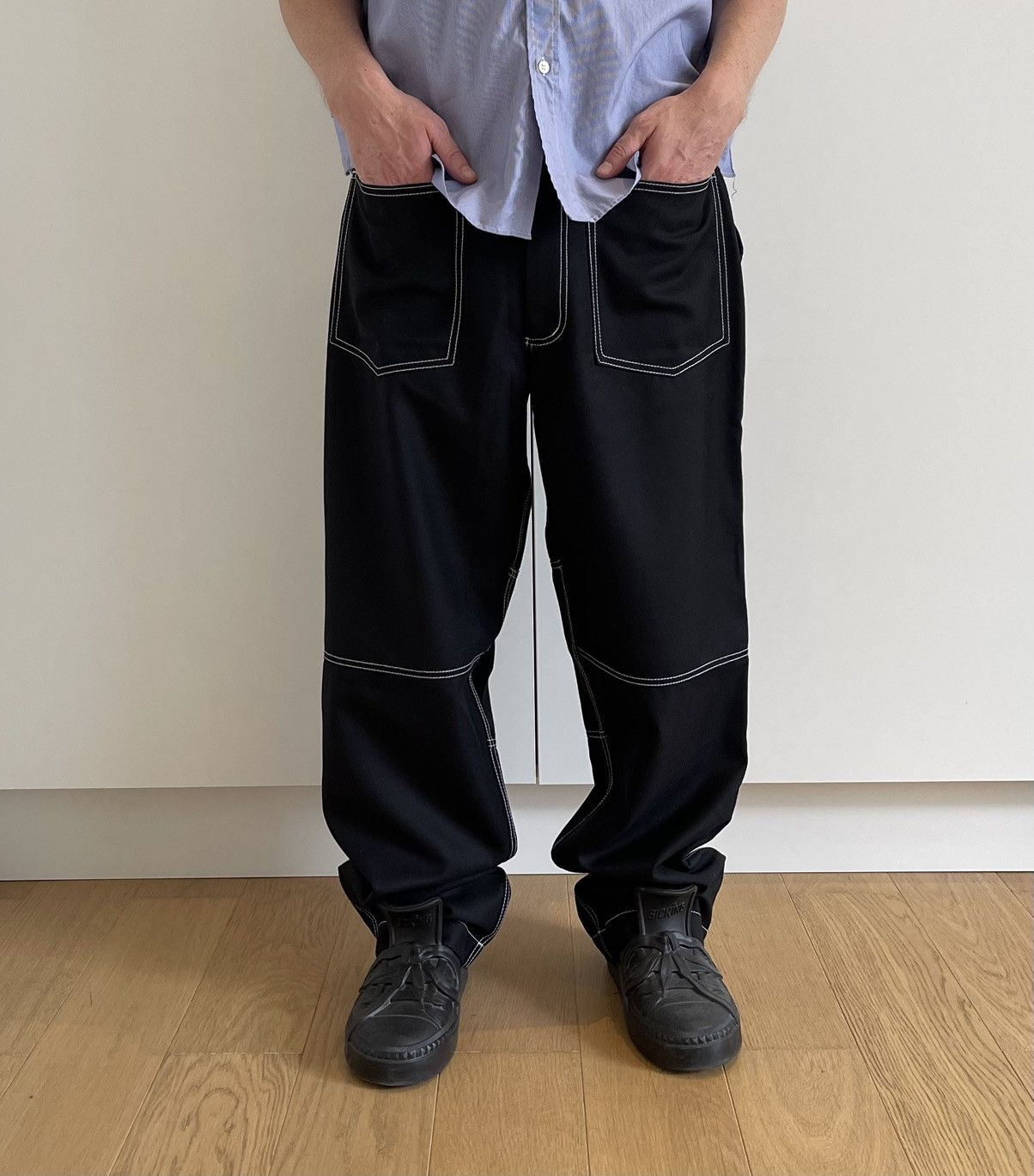 Comme des Garcons Comme des Garcons Shirt AW18 Two-ways Black Pants Size US 32 / EU 48 - 1 Thumbnail