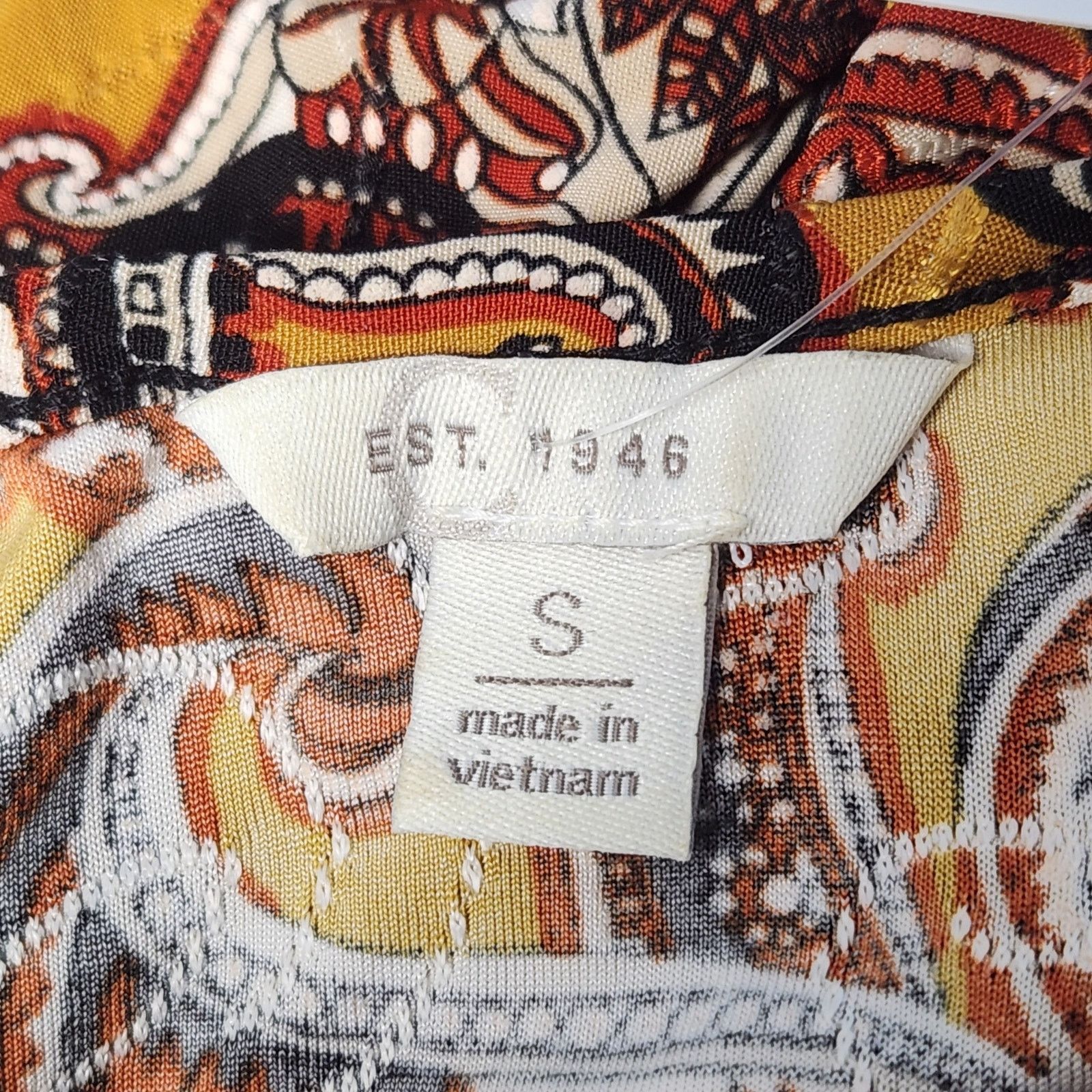 Other Cato Size Small Mustard Paisley Dress Size S / US 4 / IT 40 - 3 Thumbnail