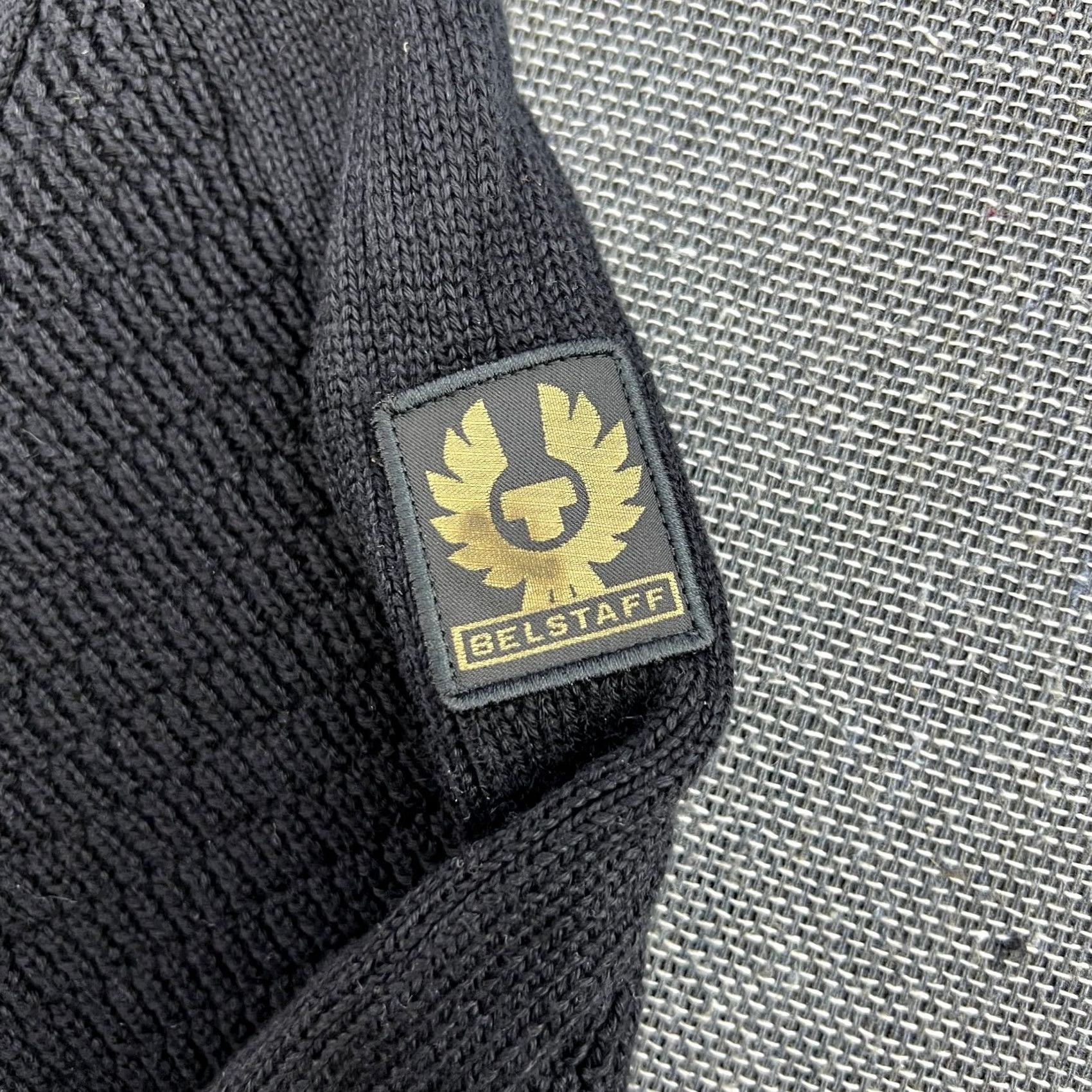Belstaff Belstaff Mens XL Black Knit Full Zip Up Cardigan Turtleneck Cotton Sweater Pullover Regular Fit Shirt? Size US XL / EU 56 / 4 - 3 Thumbnail