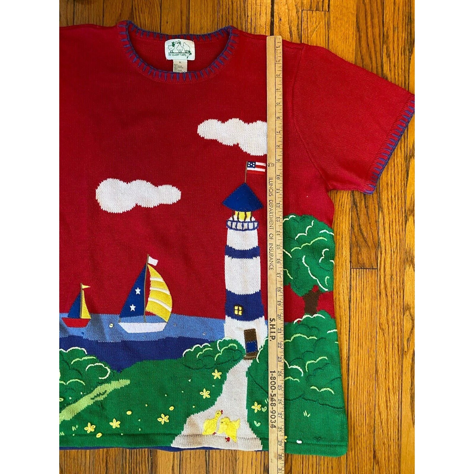 Other Quacker Factory VTG Sweater Womens Oversized XL By The Shore Size XL / US 12-14 / IT 48-50 - 7 Thumbnail