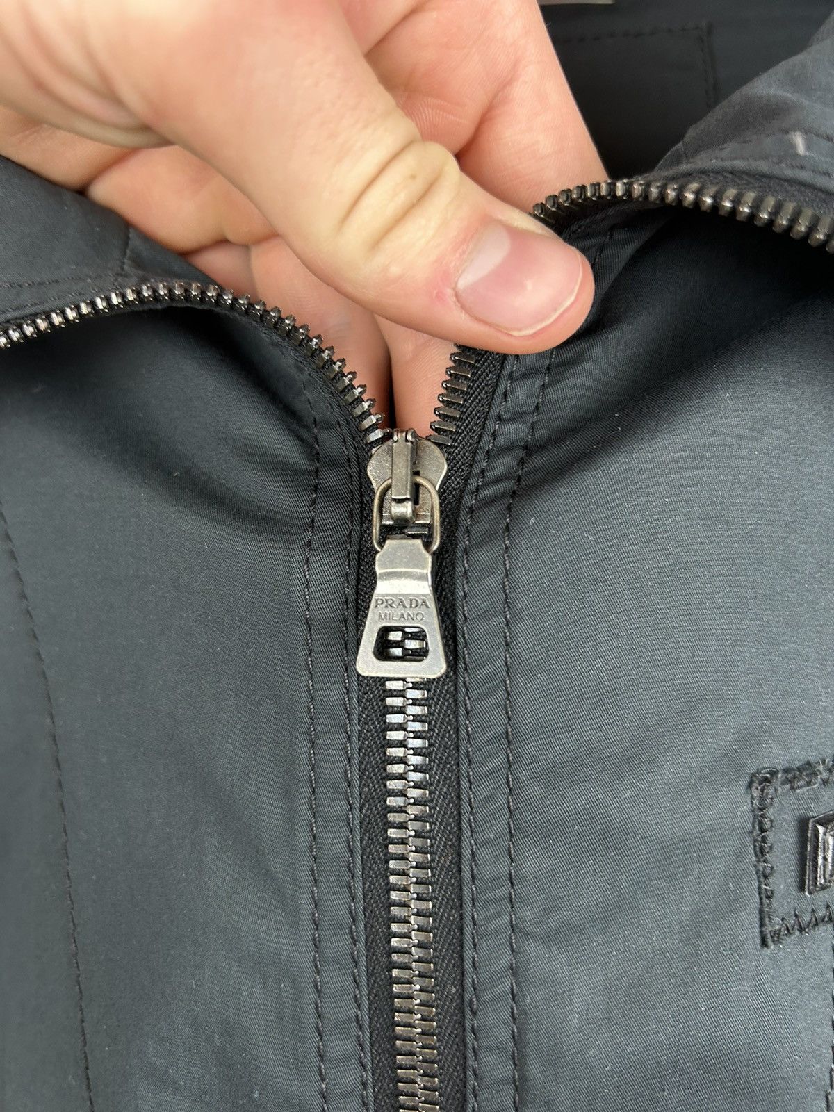 Prada PRADA Sport Gray Nylon Jacket Vintage 90s 00s Size M / US 6-8 / IT 42-44 - 5 Thumbnail