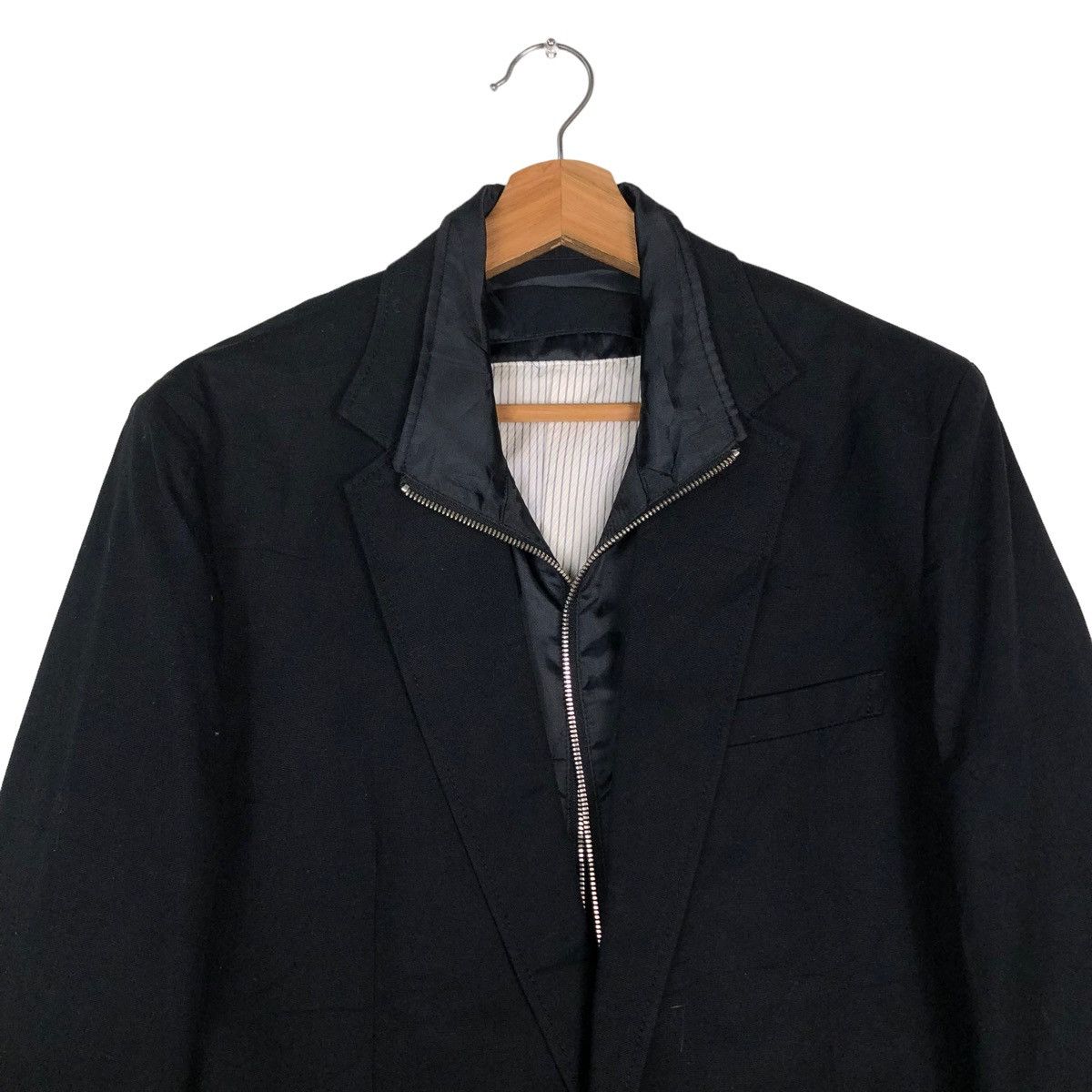 Comme Ca Ism 🔥Rich Black Biker Chore Jacket Comme Ca Ism Issey Miyake Size US L / EU 52-54 / 3 - 3 Thumbnail