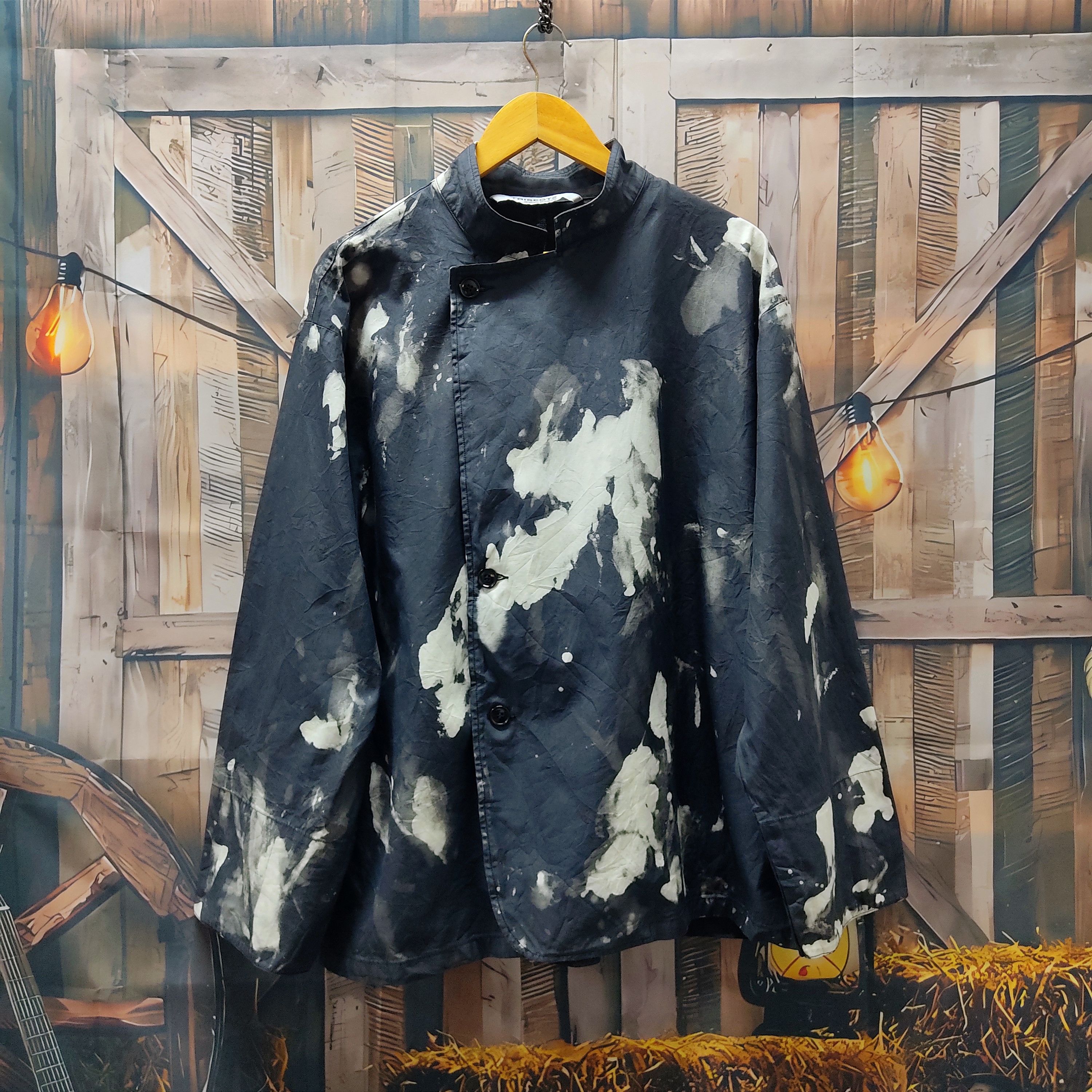 Japanese Brand JOURNAL STANDARD TRISECT 2 Tie-dyed Paint Junk Cook Jacket Size US L / EU 52-54 / 3 - 1 Thumbnail