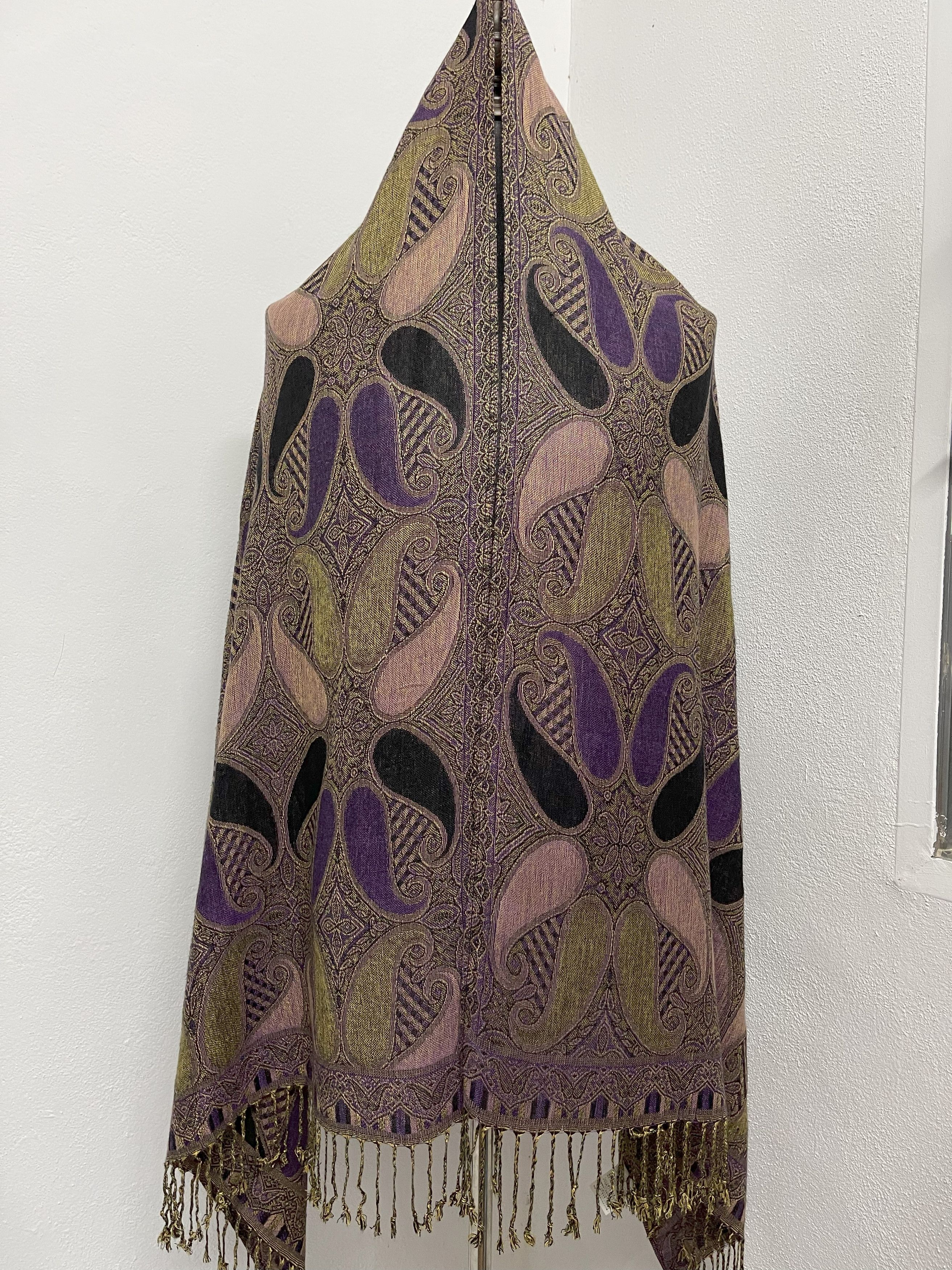 Vintage Vintage Big Size Scarves, Large-Sized Wrap Scarf, - 6081 Size ONE SIZE - 2 Thumbnail