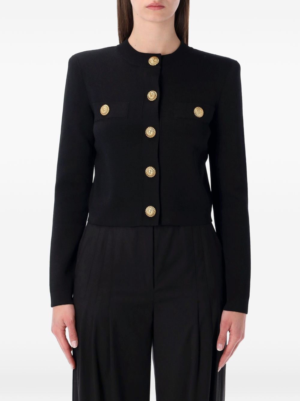 Balmain BUTTONED CREWNECK CARDIGAN Size S / US 4 / IT 40 - 1 Thumbnail