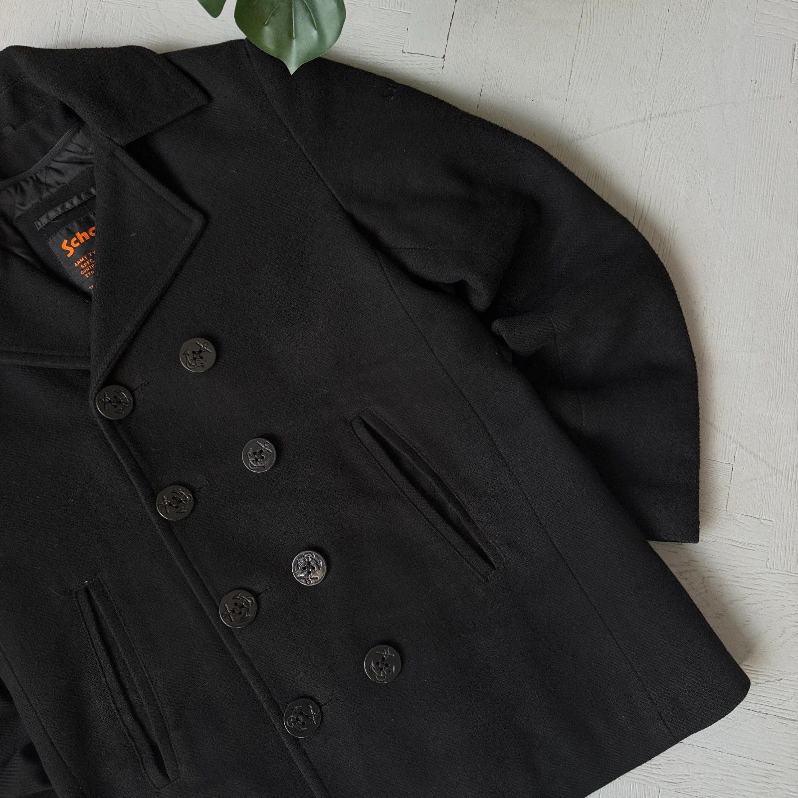 Schott Vintage Schott NYC US Navy Peacoat Wool Blend Jacket Size US M / EU 48-50 / 2 - 3 Thumbnail
