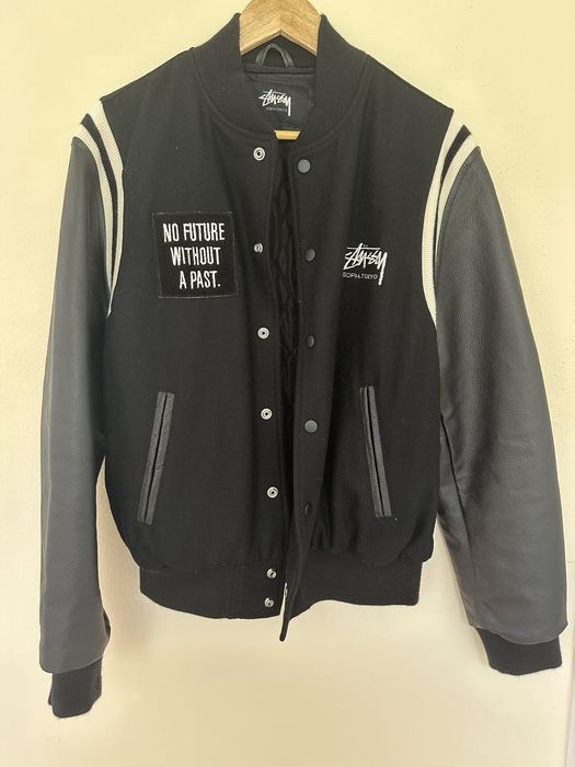 新品 】 stussy soph versity jacket Sサイズ ブラック | www 