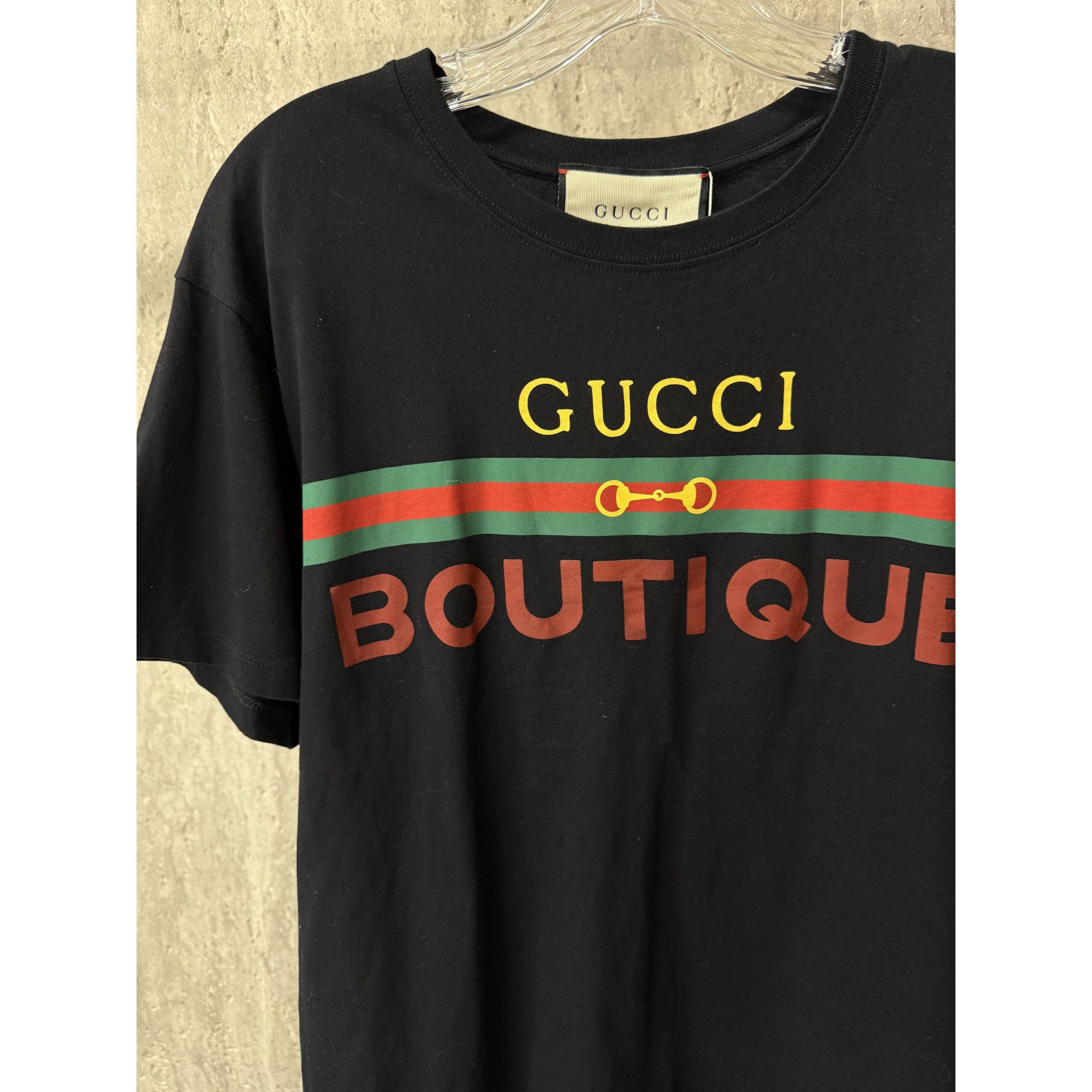 Gucci Gucci Boutique Black Cotton T-Shirt Made In Italy Unisex Cas Size XS / US 0-2 / IT 36-38 - 3 Thumbnail