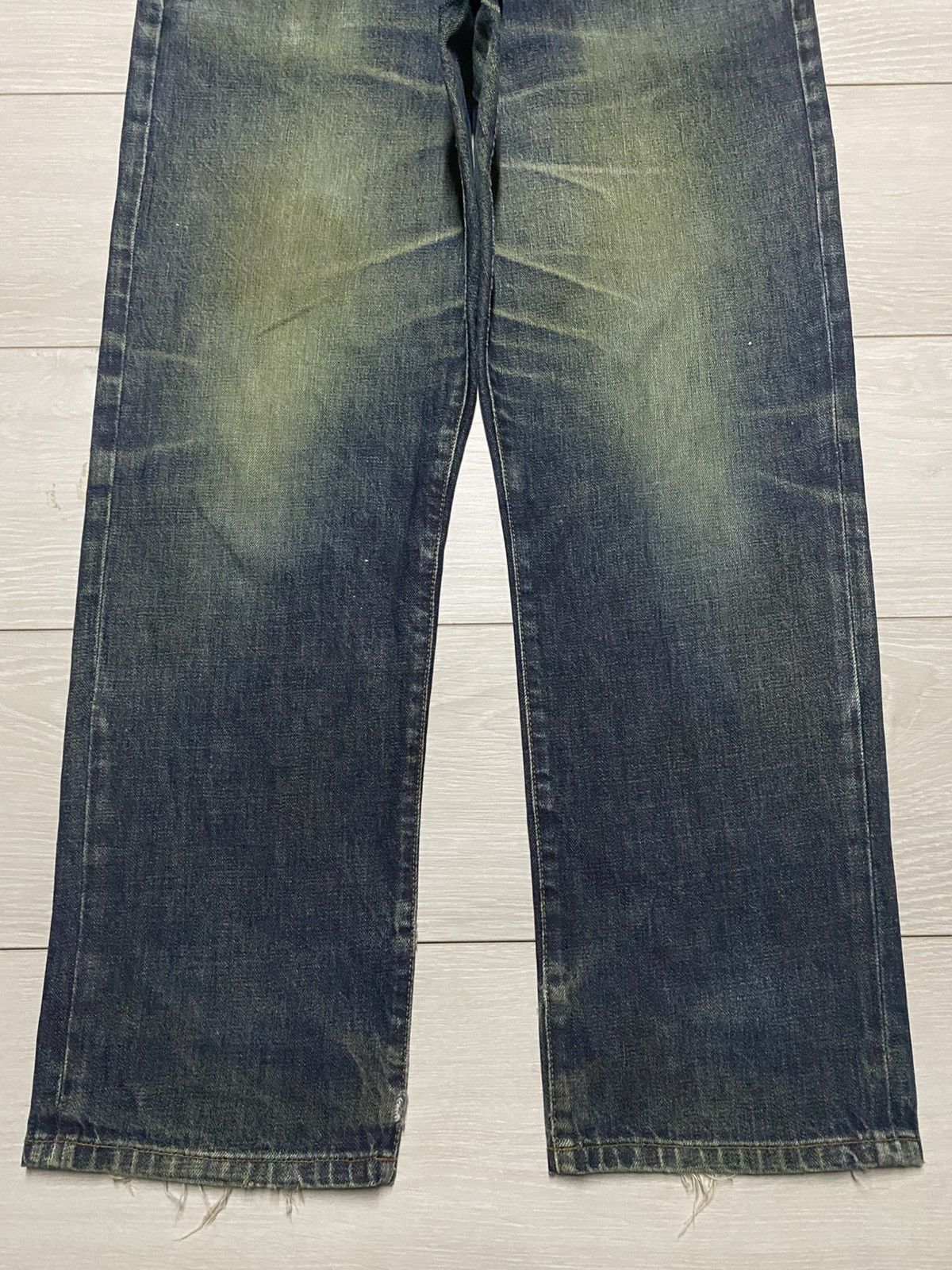 Japanese Brand Vintage Japanese Brand Mud Wash Distressed Loose Jeans Size US 34 / EU 50 - 5 Thumbnail