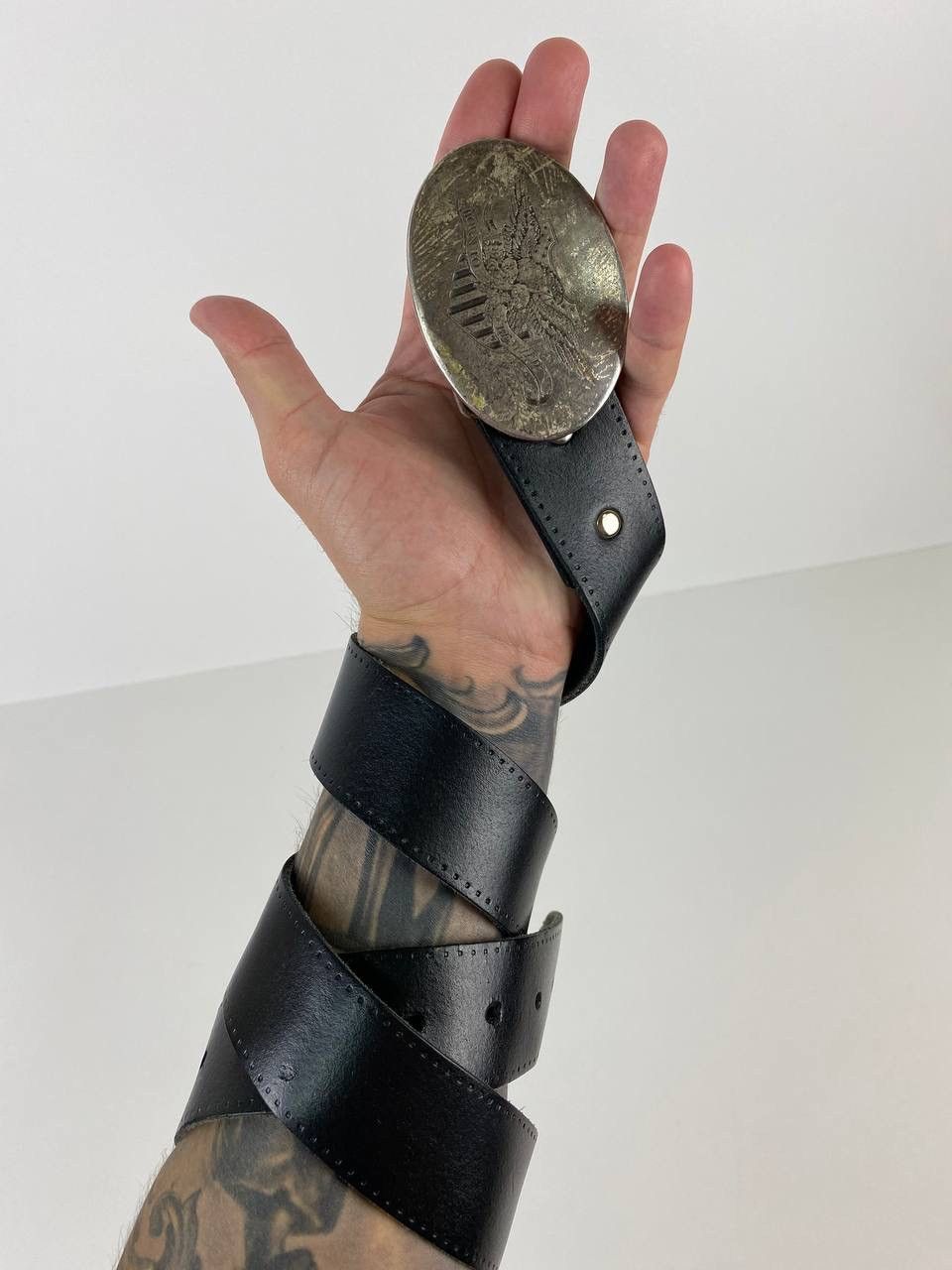 Vintage Born To Be Wild 90s leather belt Size ONE SIZE - 1 Thumbnail