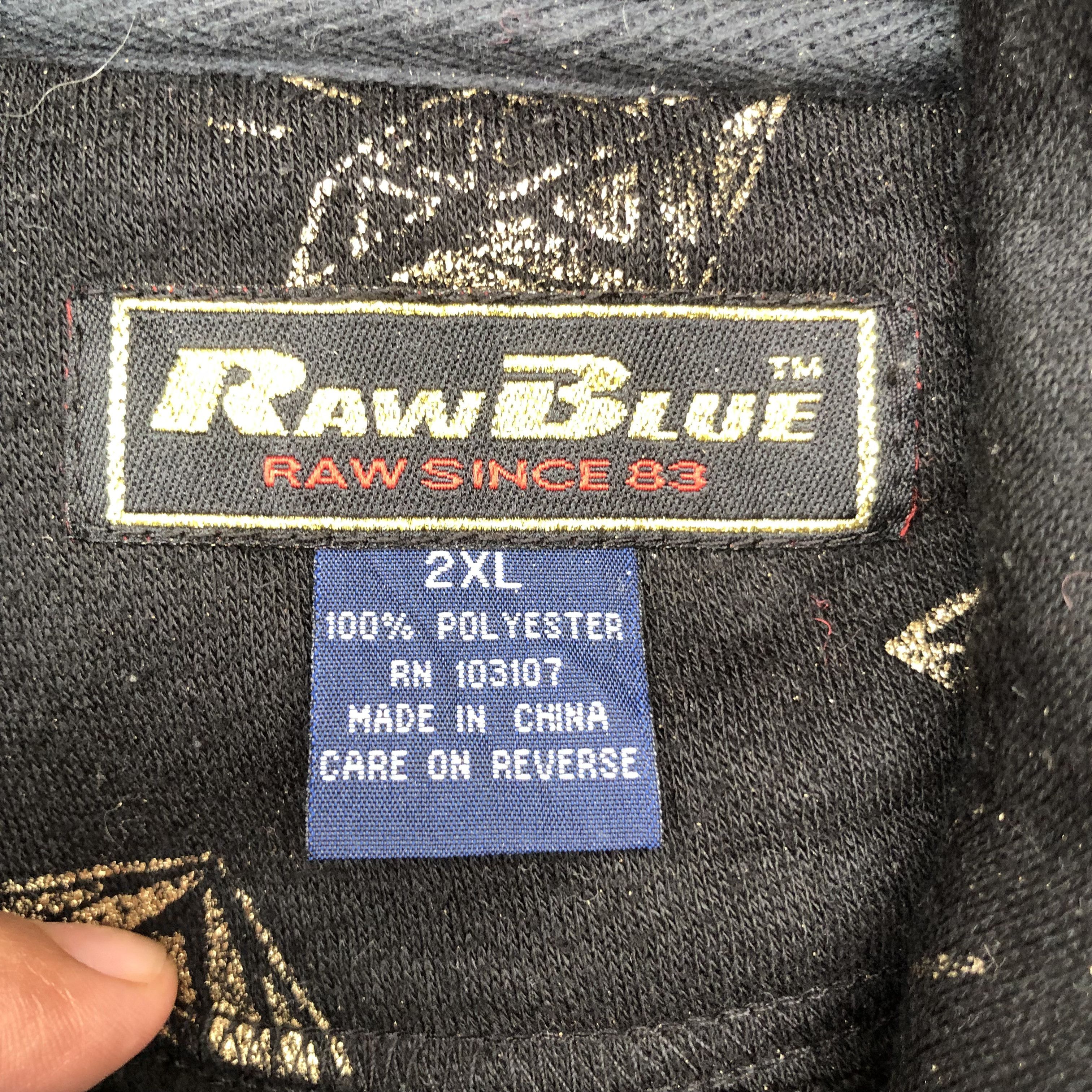 If Six Was Nine Steals🔥Raw Blue Diamond Over Print Oversized Hoodie Pullover Size US XXL / EU 58 / 5 - 4 Thumbnail