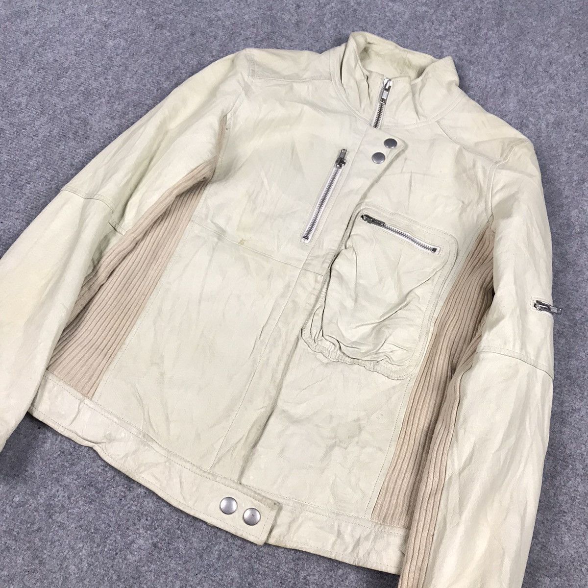 If Six Was Nine × Japanese Brand JAPAN FASHION INGRID LEATHER JACKET Size US S / EU 44-46 / 1 - 2 Thumbnail