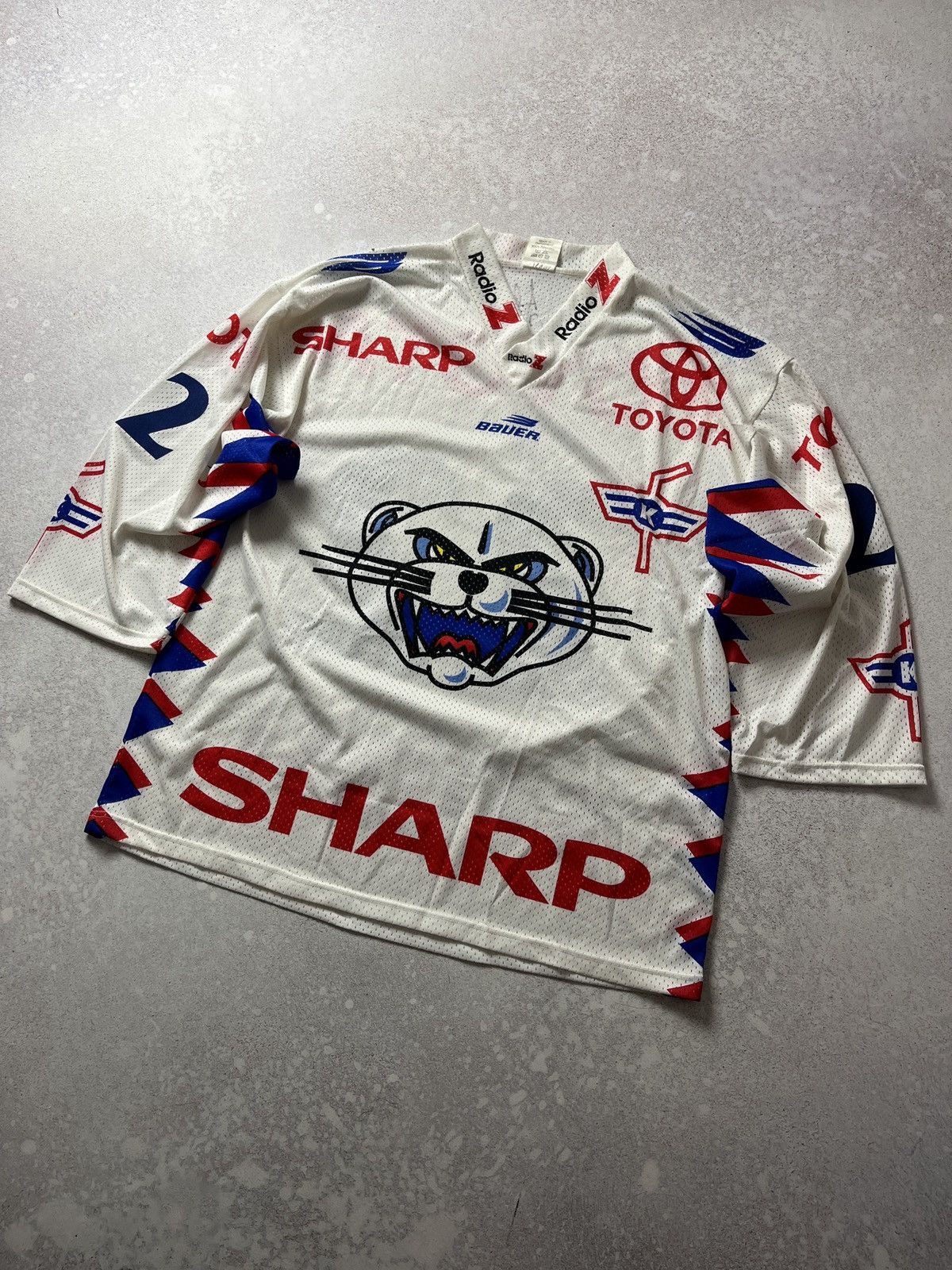 NHL DDP René Stüssi #22 EHC Kloten Jersey Ochsner Ice Hockey Size US L / EU 52-54 / 3 - 4 Thumbnail